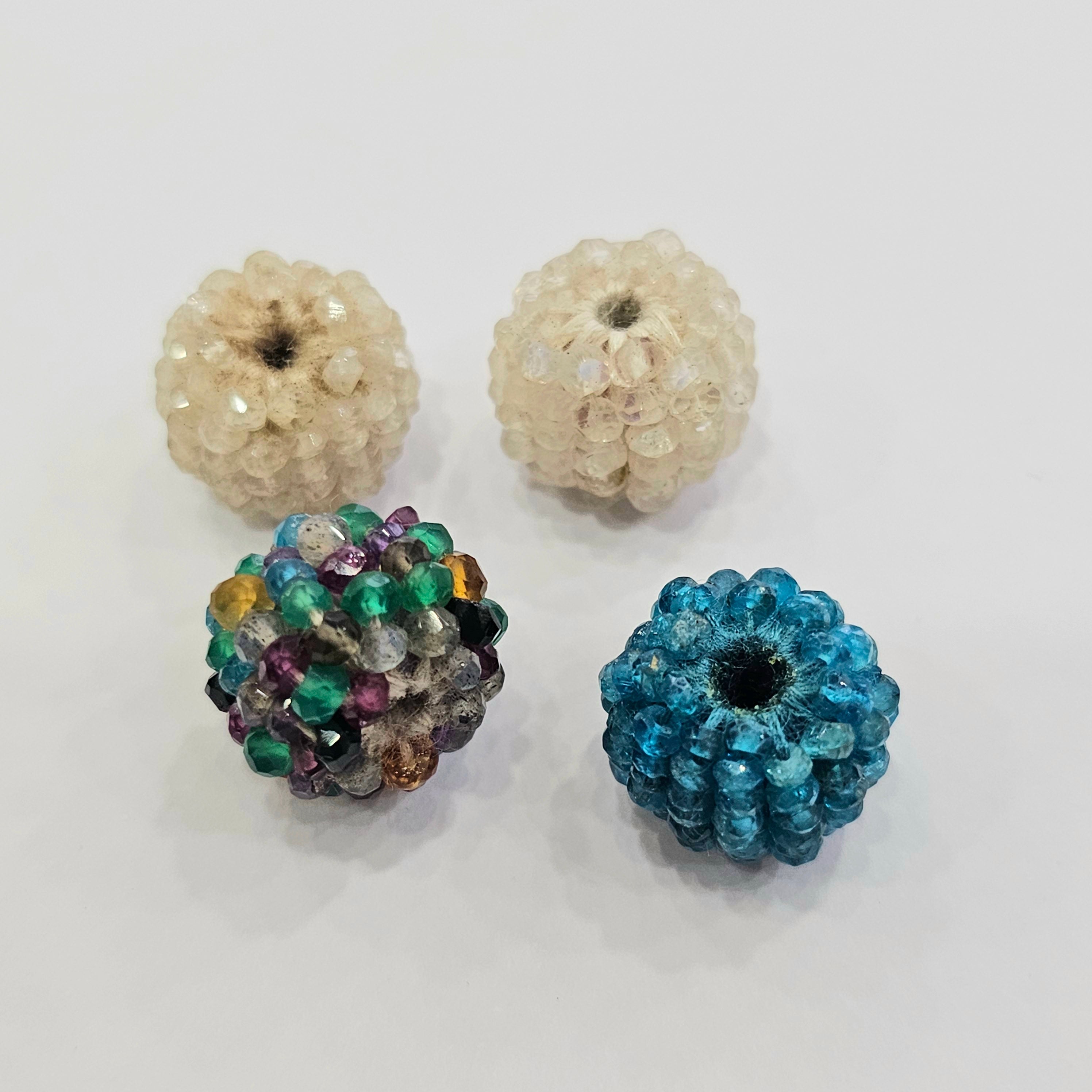 4Pcs Apatite, Moonstone & Mix Gemstone Thread Beads | Size:15mm - The LabradoriteKing