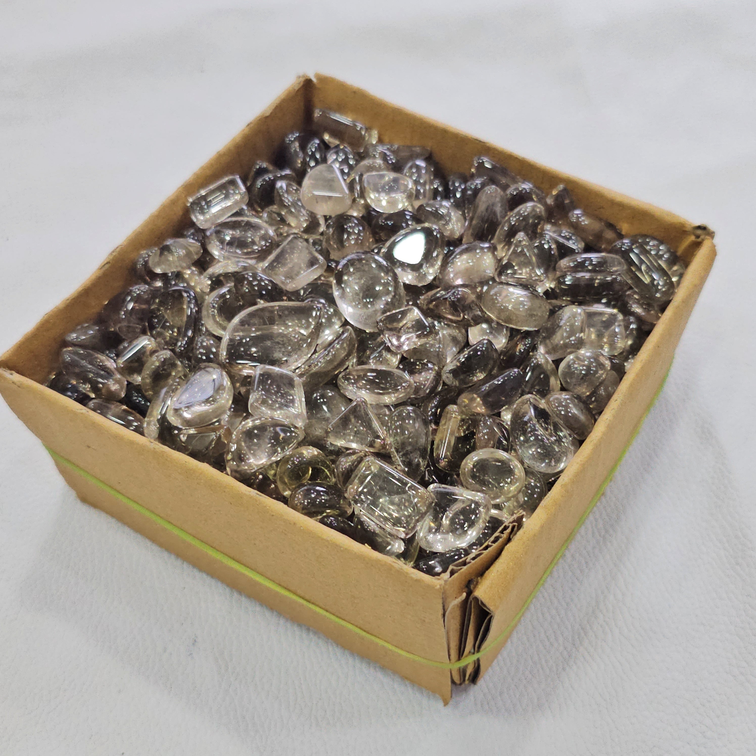 500 Grams Smoky Quartz Tumbled Cabochons | 10–25mm | Mixed Shapes | 450–500 Pcs - The LabradoriteKing
