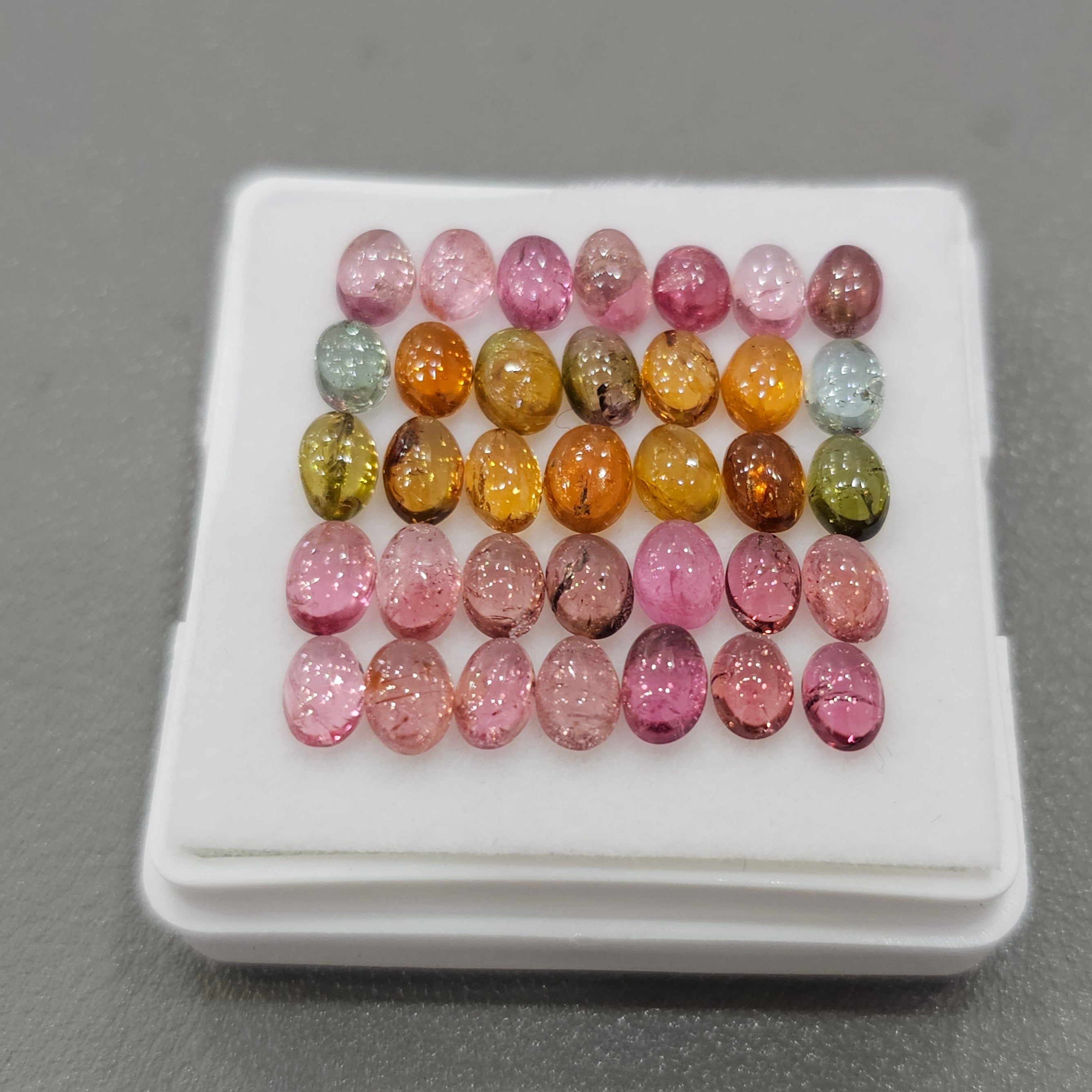 35 Pcs Natural Tourmaline Faceted | Oval| Size: 6-5mm - The LabradoriteKing