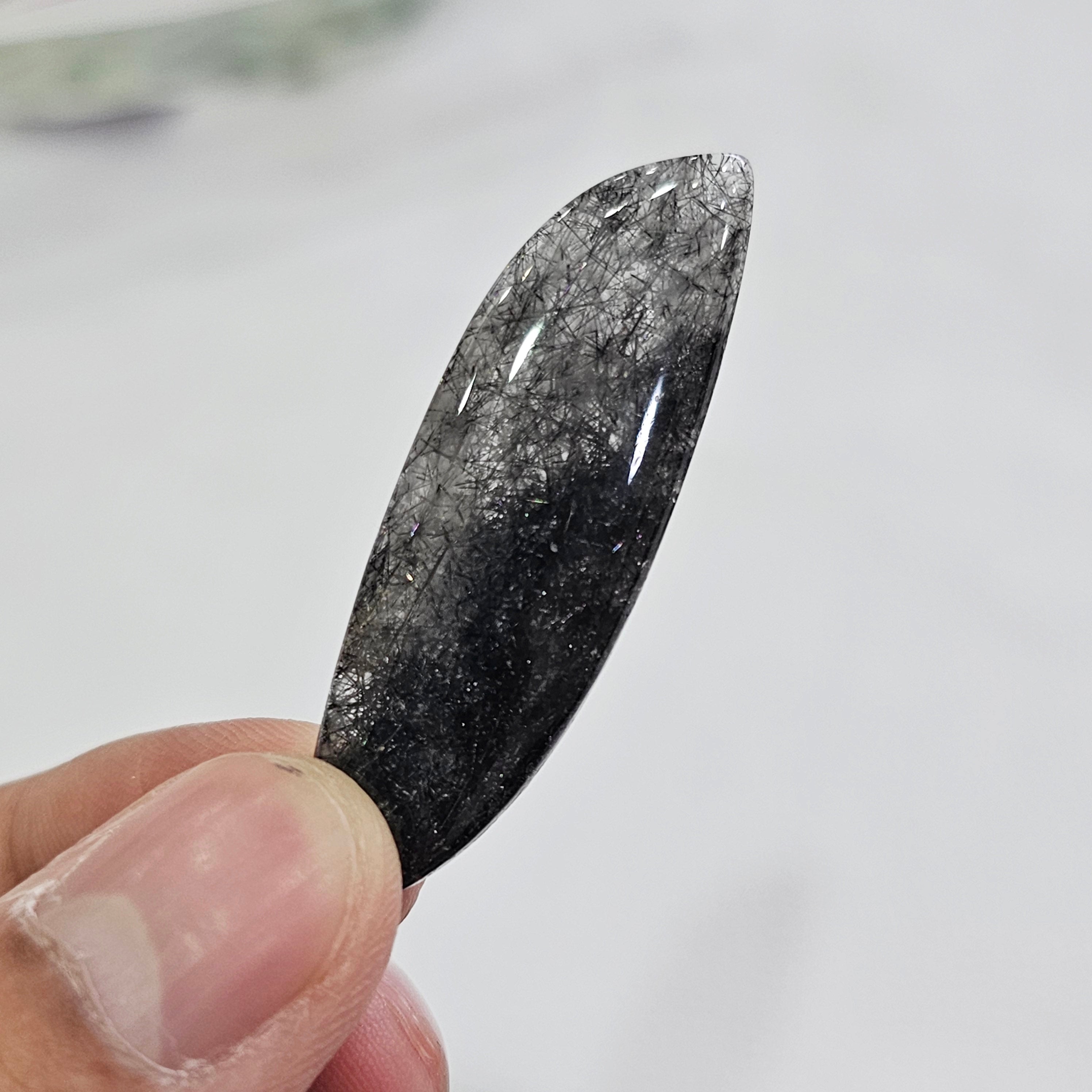 100 Grams of Sri Lankan Black Rutile Quartz | 12–40mm | 26–30 Pcs | - The LabradoriteKing
