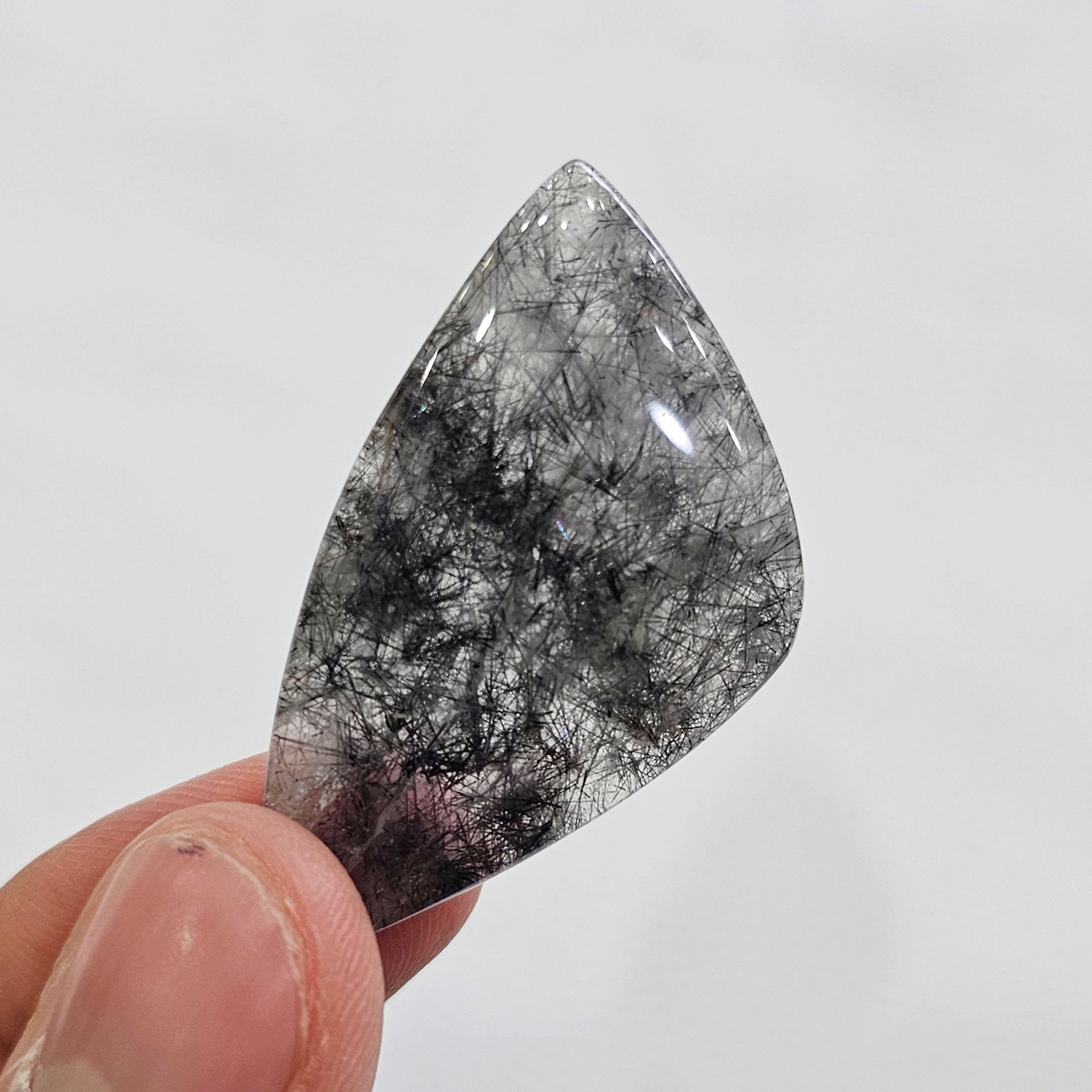 100 Grams of Sri Lankan Black Rutile Quartz | 12–40mm | 26–30 Pcs | - The LabradoriteKing