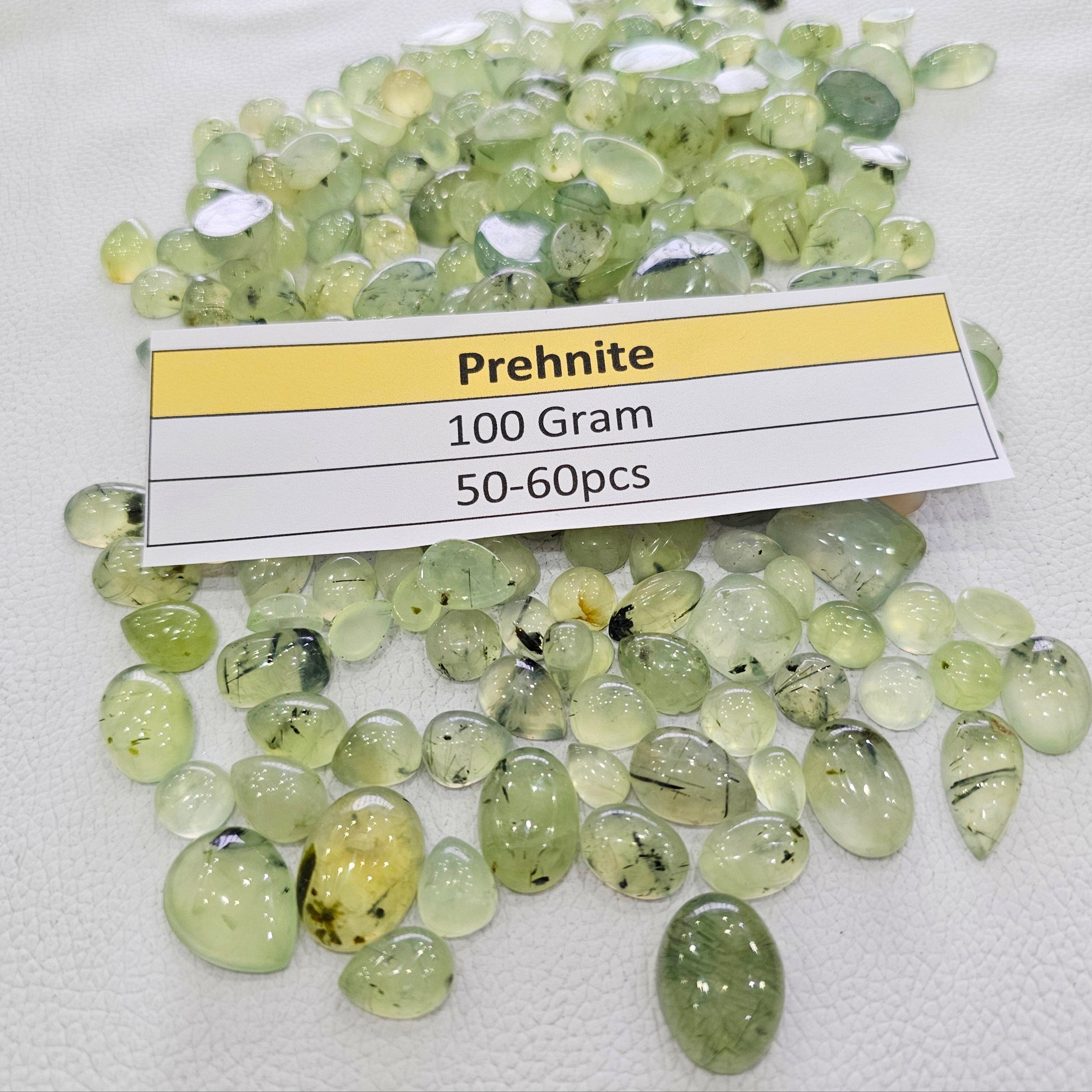 100 Grams Of Prehnite | 50-60 pcs | 10mm-20mm | Good Quality - The LabradoriteKing