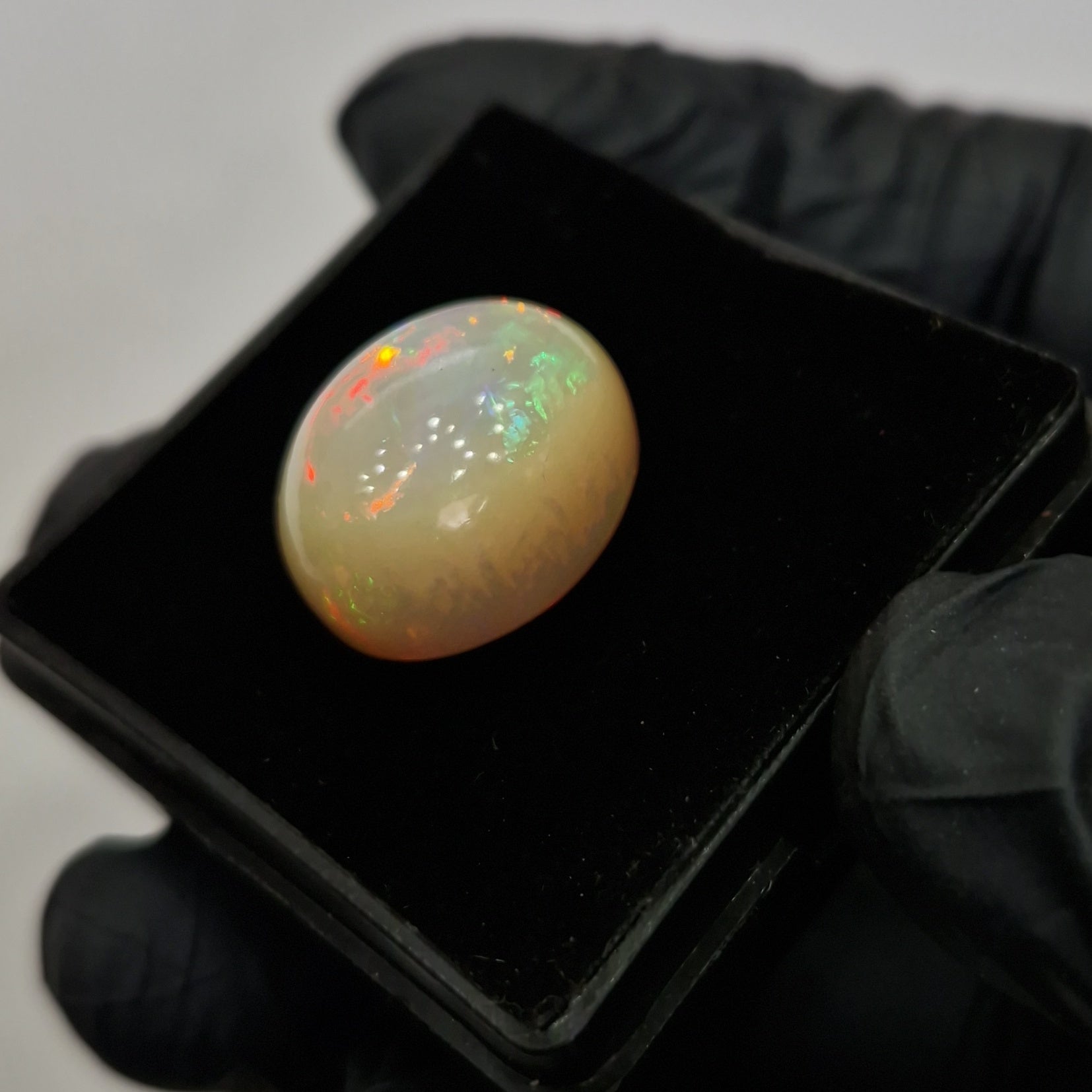 Natural Ethiopian Opal Cabochon | Oval | Size: 19x14mm - The LabradoriteKing