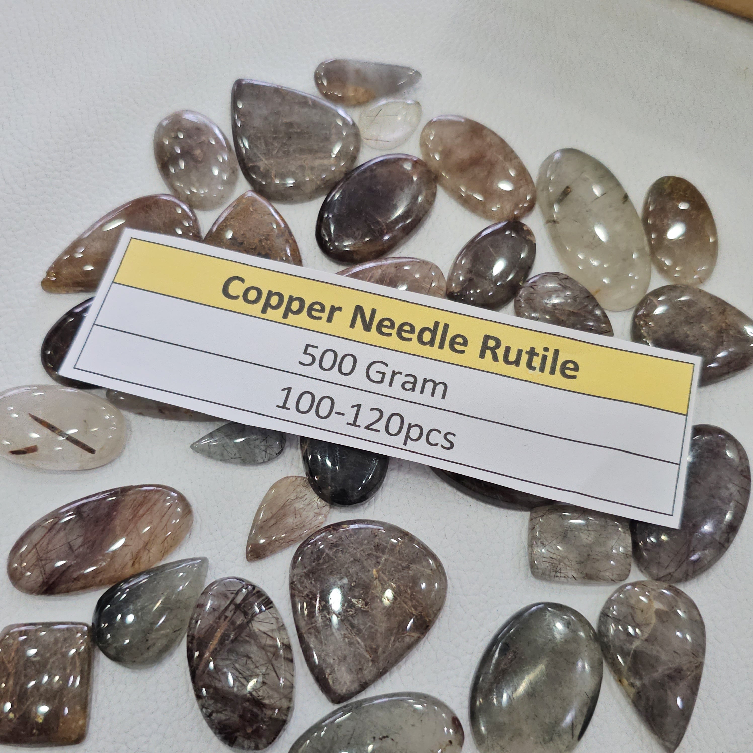500 Grams Natural Copper Needle Rutile Gemstones | 15–40mm | 100–120 Pcs | Mixed Shapes - The LabradoriteKing