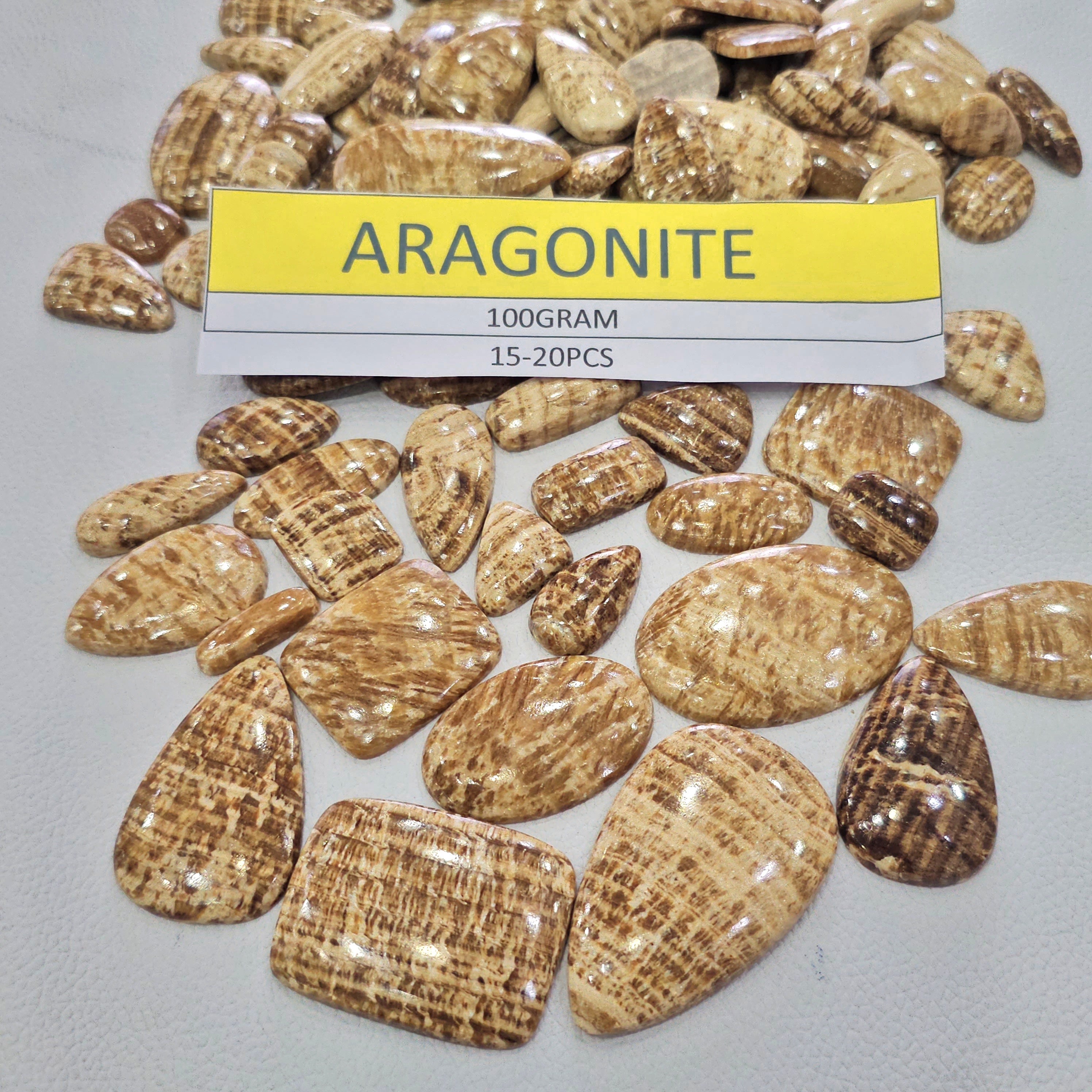 100 Grams Natural Aragonite | 15–45mm | 15–20 Pcs - The LabradoriteKing