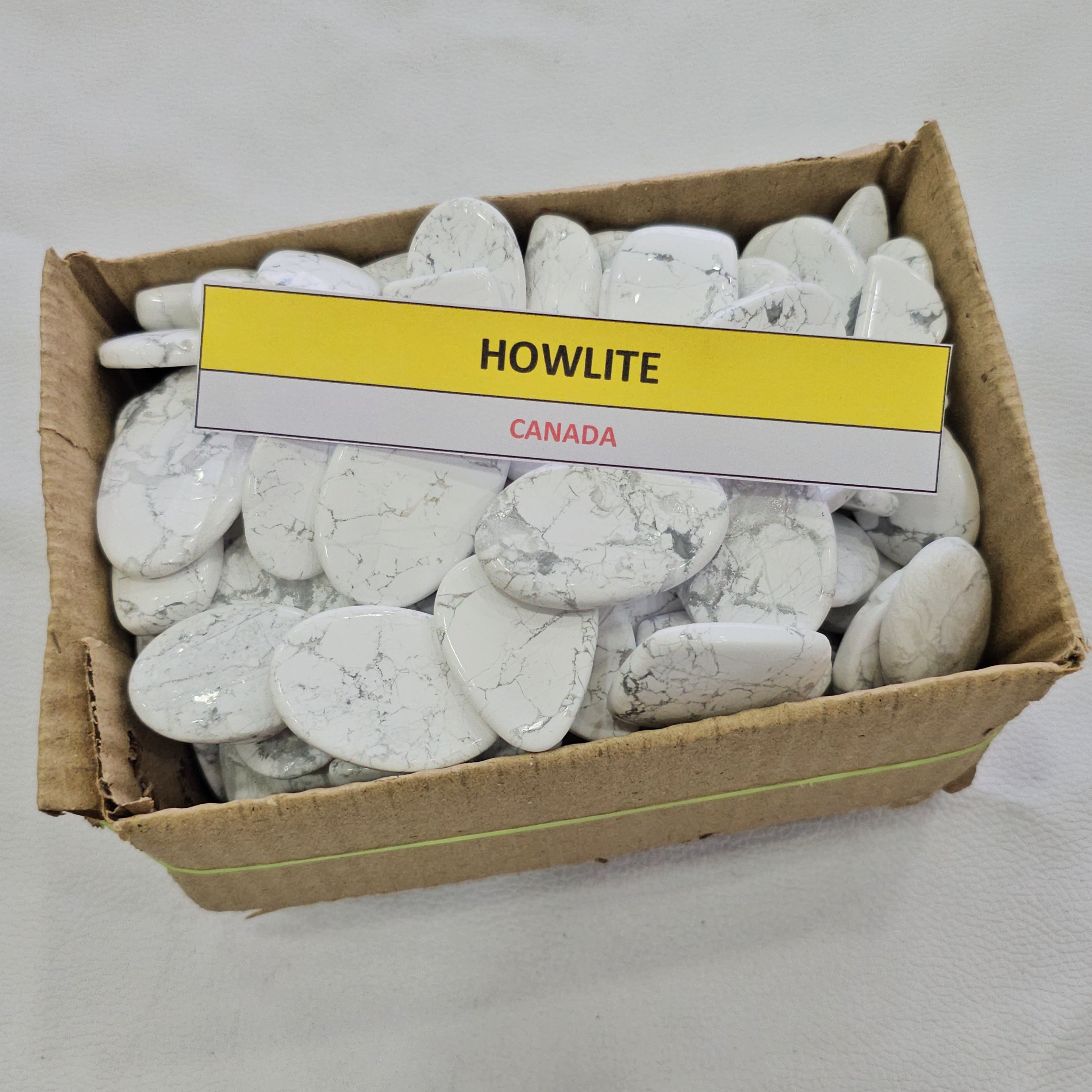500 Grams / 1Kg of Natural White Howlite Cabochons | 25ā53mm | 40ā50 Pcs - The LabradoriteKing