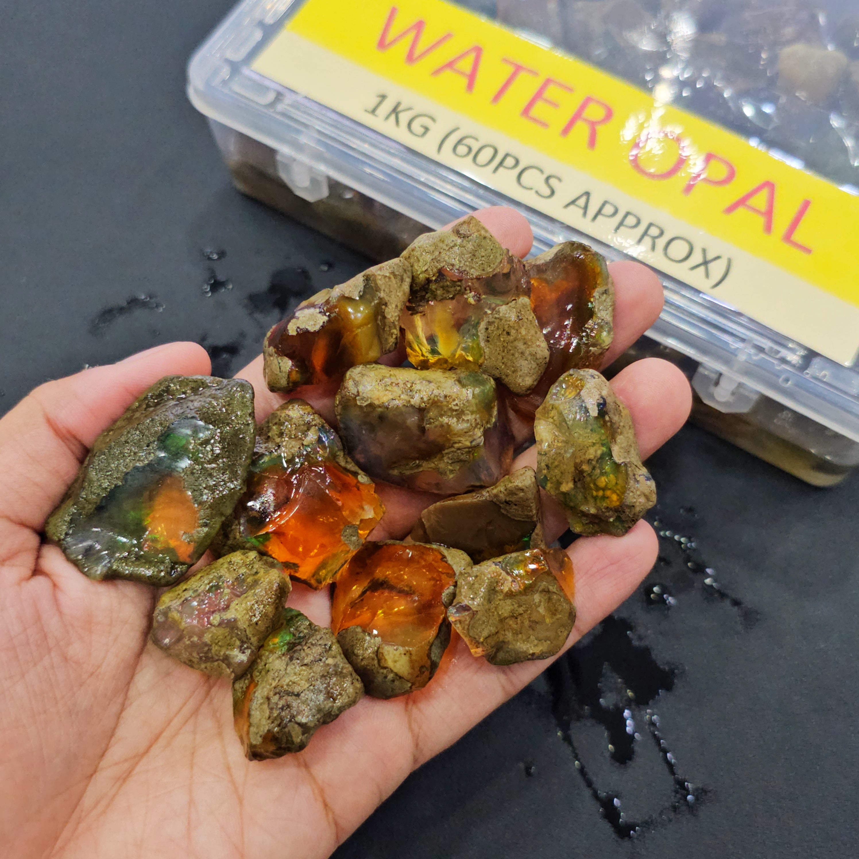1Kg/ 500 gram of Natural Ethiopian Water Opal | Specimen Grade | All with play of colours