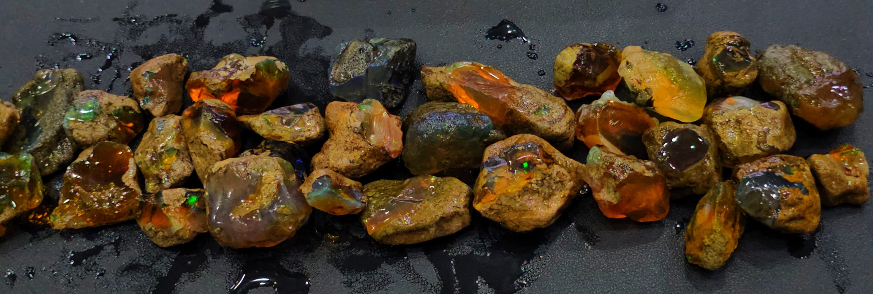 1Kg/ 500 gram of Natural Ethiopian Water Opal | Specimen Grade | All with play of colours