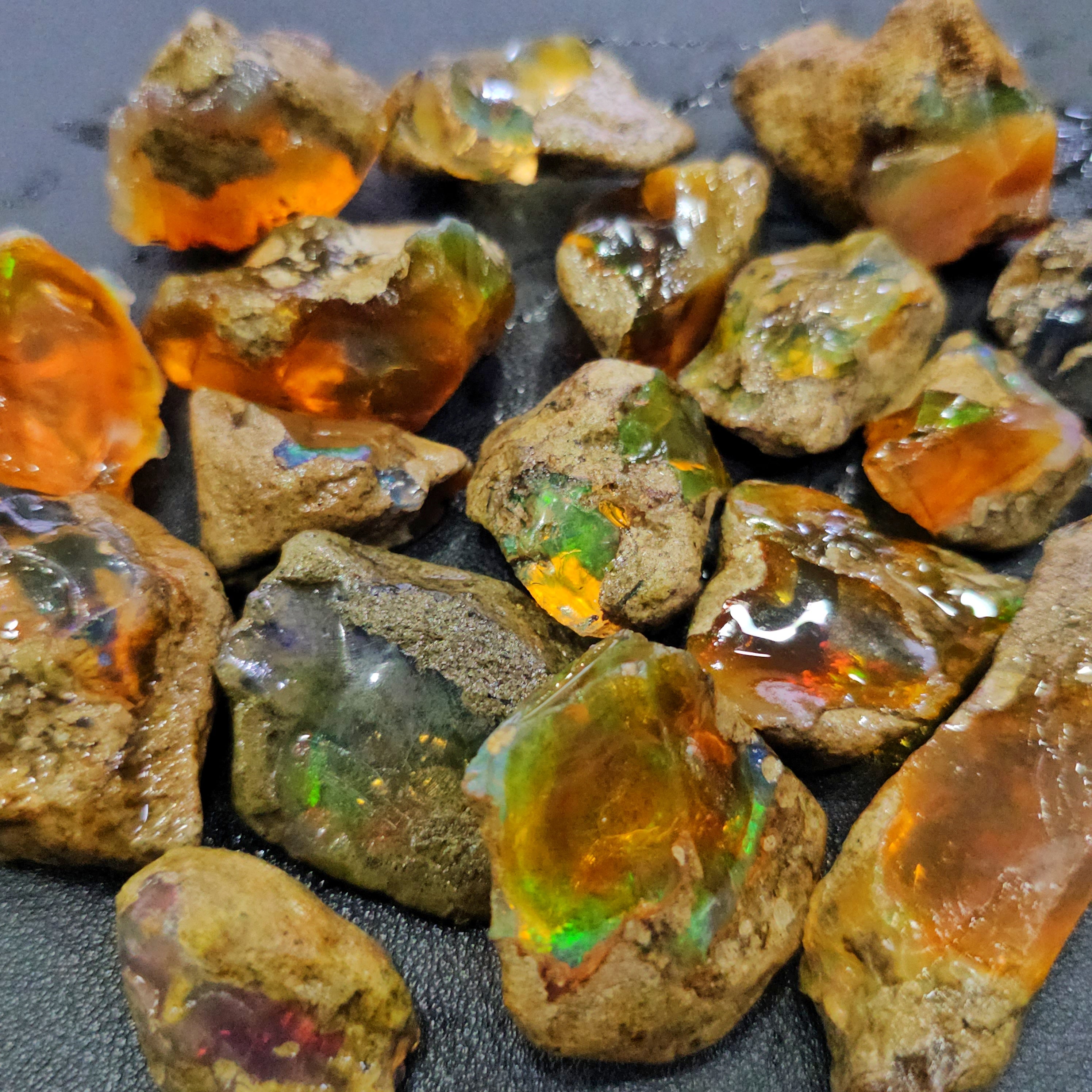1Kg/ 500 gram of Natural Ethiopian Water Opal | Specimen Grade | All with play of colours