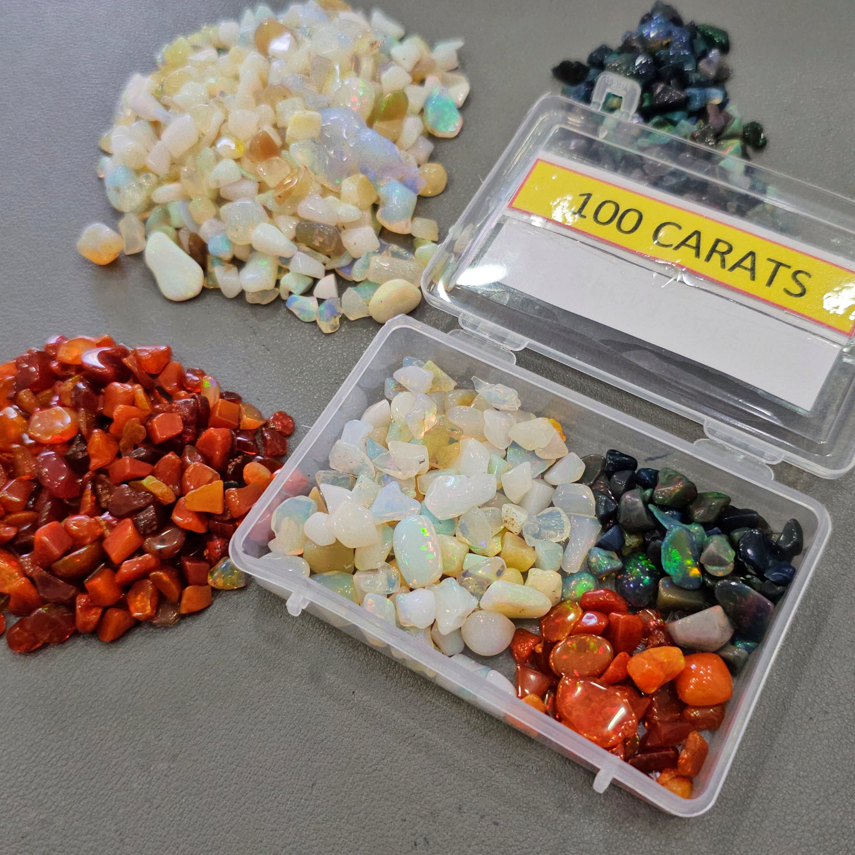 Week1: 50 Cts of Multi-Color Opal Tumbles | 4ā8mm | 60ā70 Pcs