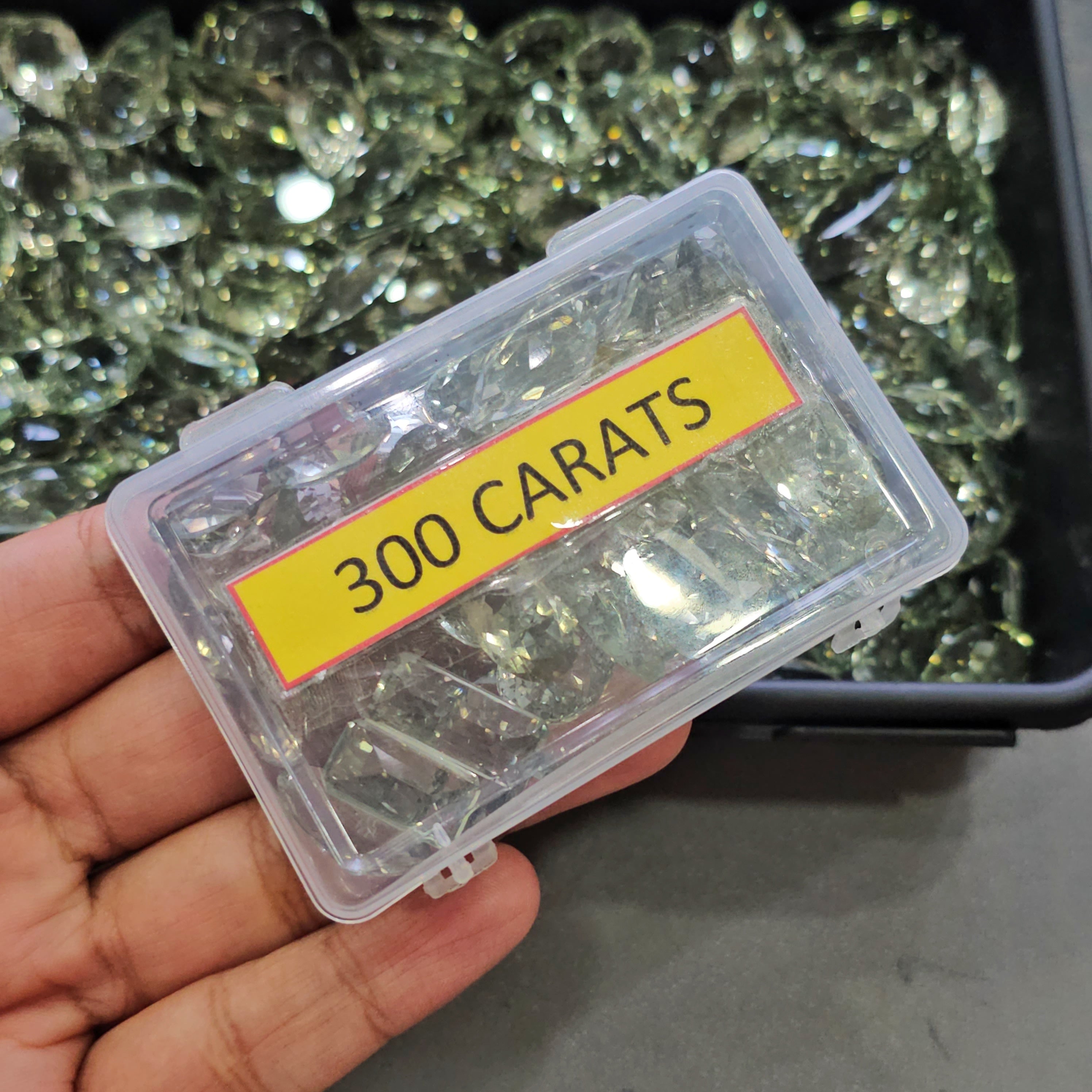 Week1: 300Cts Natural Prasiolite Faceted Gemstones | 15–30mm | 20–25 Pcs