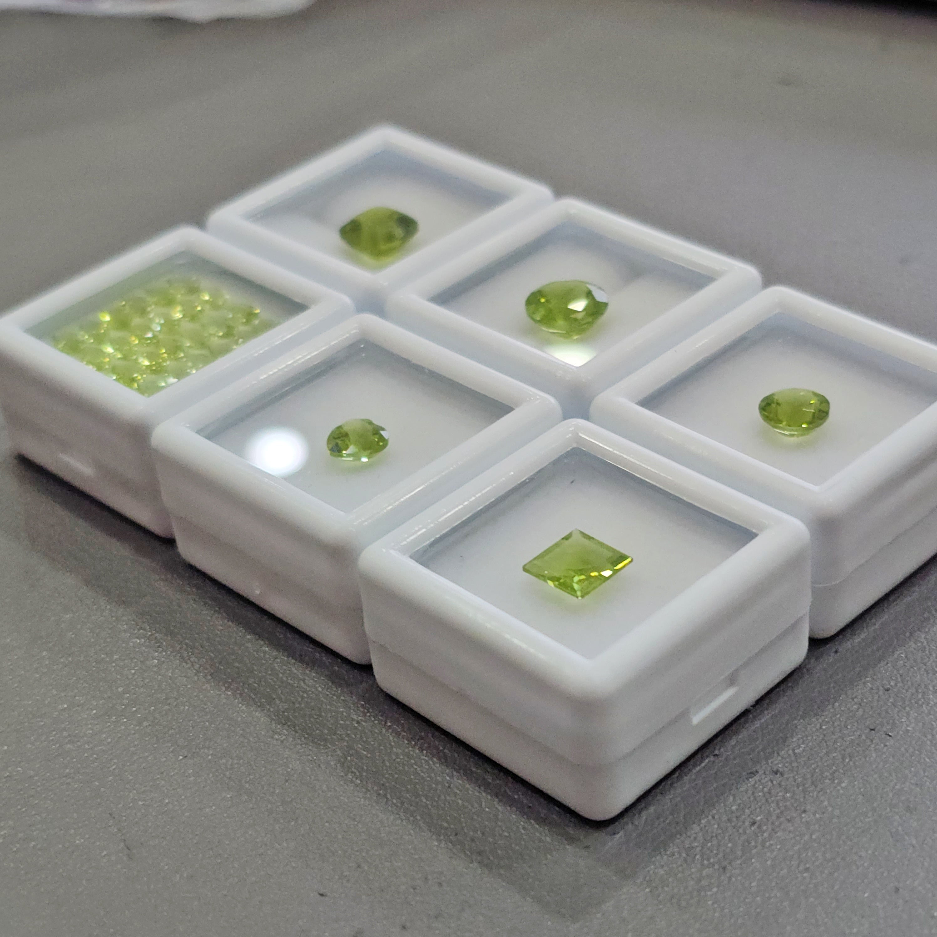 Week2: 6 Boxes of Peridot Faceted | 5–9mm | Mixed Shapes
