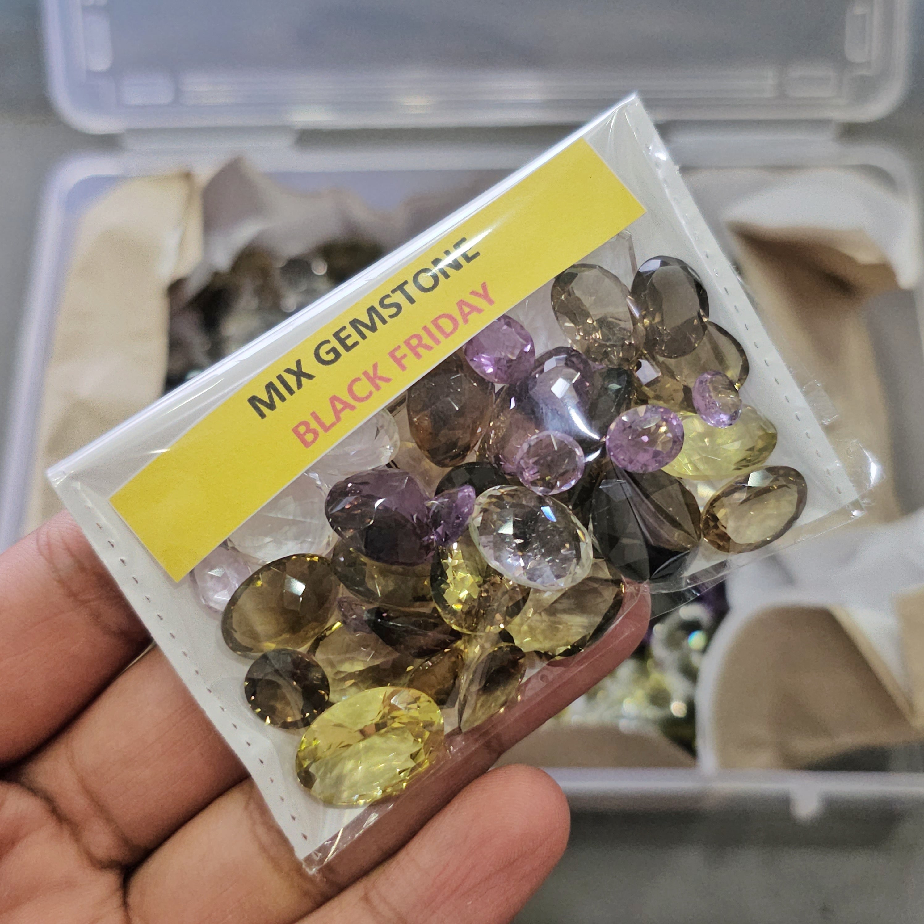 200 Carats of Faceted Mixed Gemstones | 5–27mm | Assorted Shapes & Colors