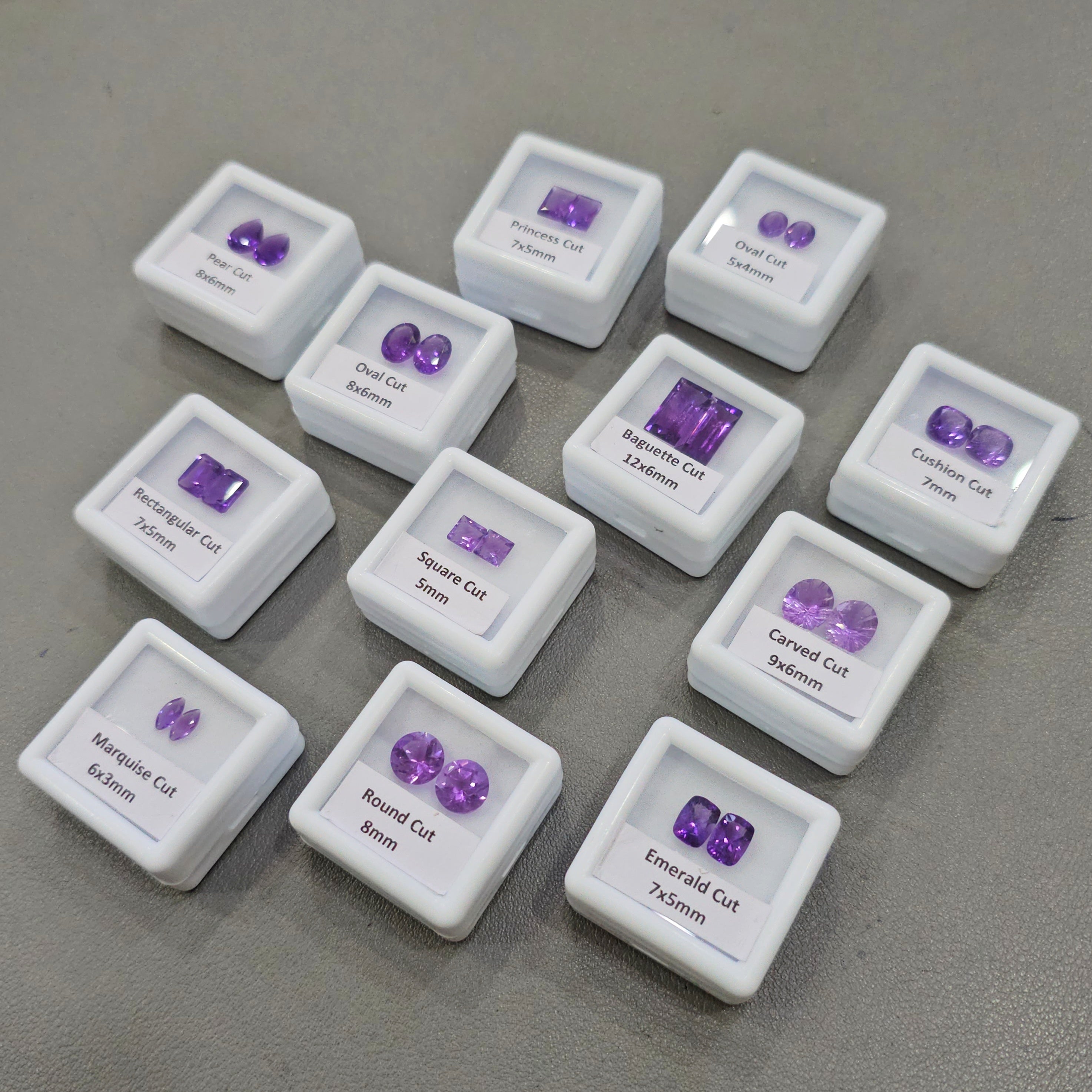 12 Pairs of Natural Amethyst | high Quality Deep Colours