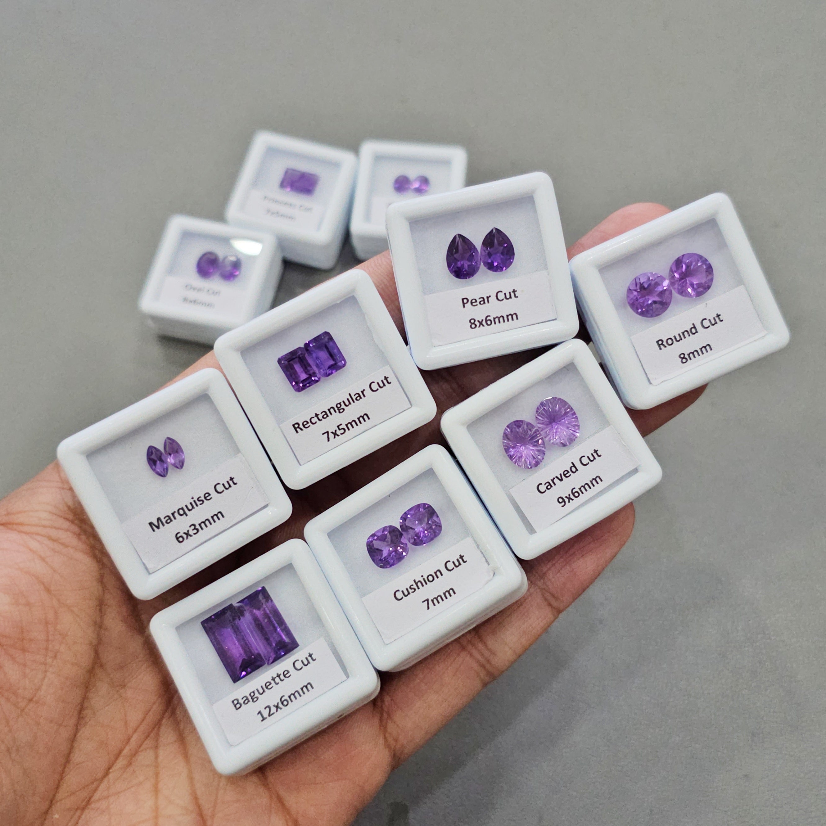 12 Pairs of Natural Amethyst | high Quality Deep Colours