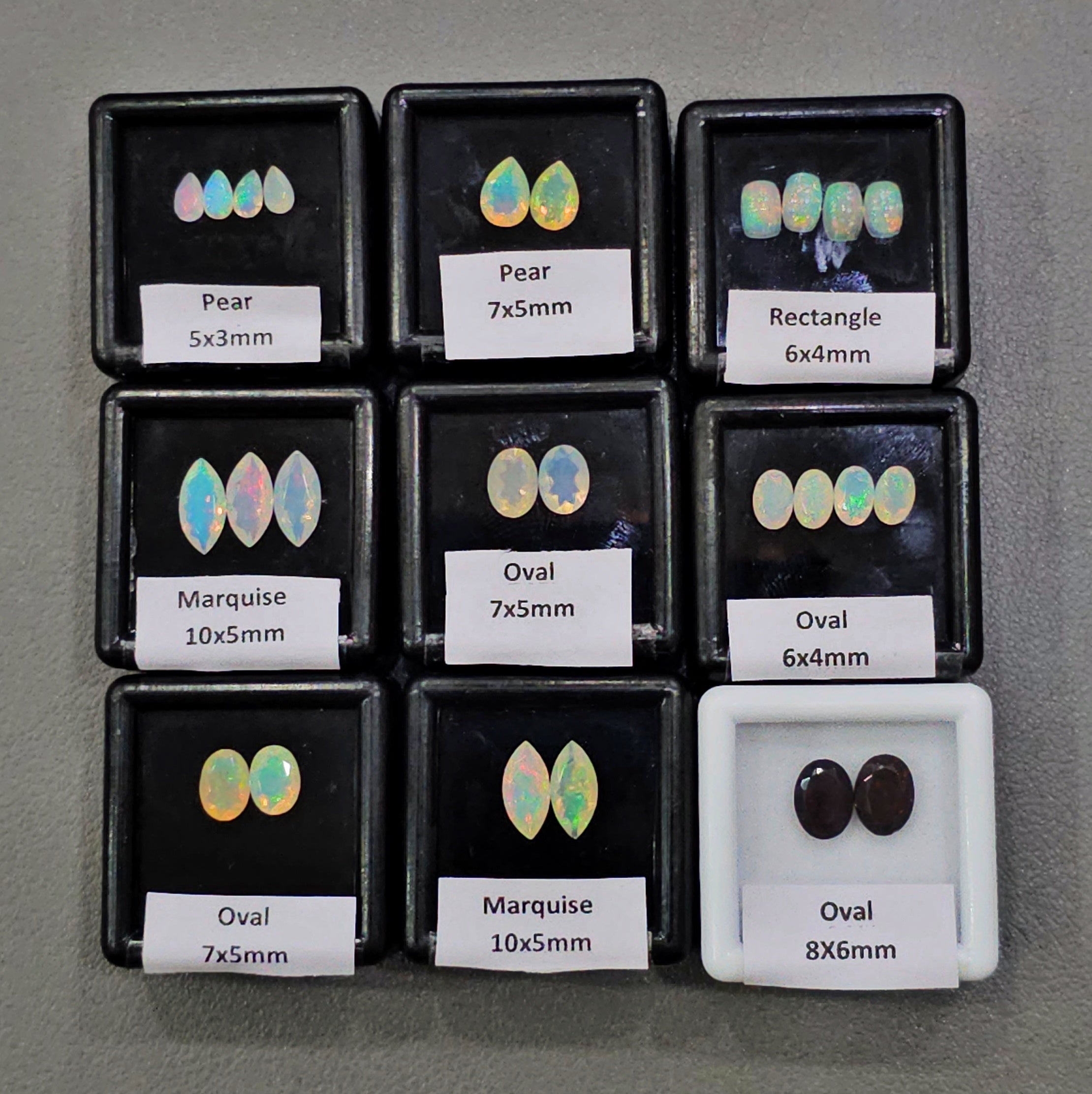 12 Boxes of Natural Ethiopian Opals Gemstones | 6mm to 10mm