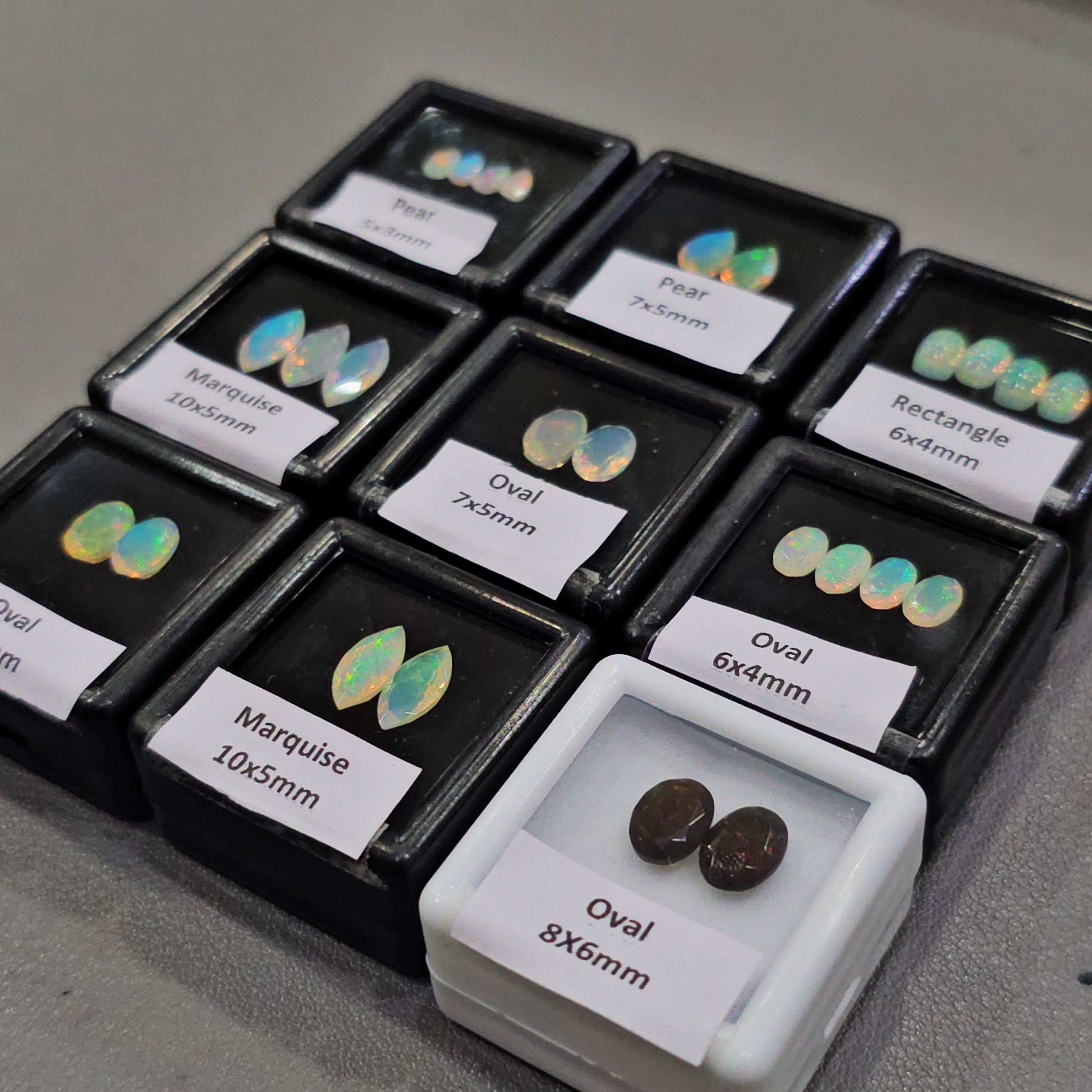 12 Boxes of Natural Ethiopian Opals Gemstones | 6mm to 10mm