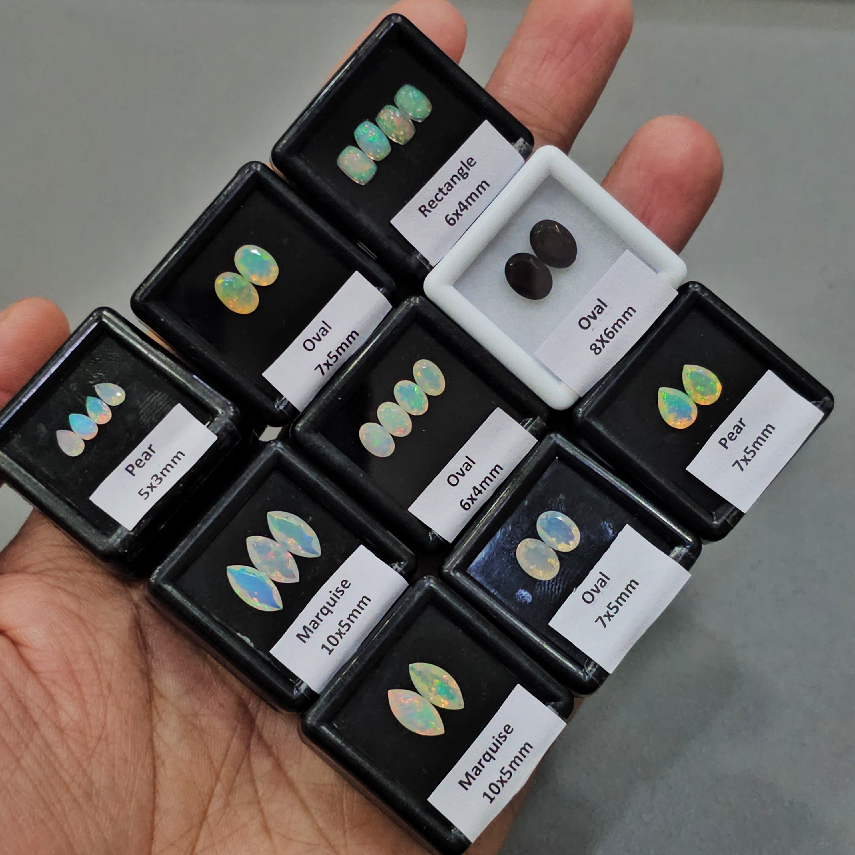 12 Boxes of Natural Ethiopian Opals Gemstones | 6mm to 10mm