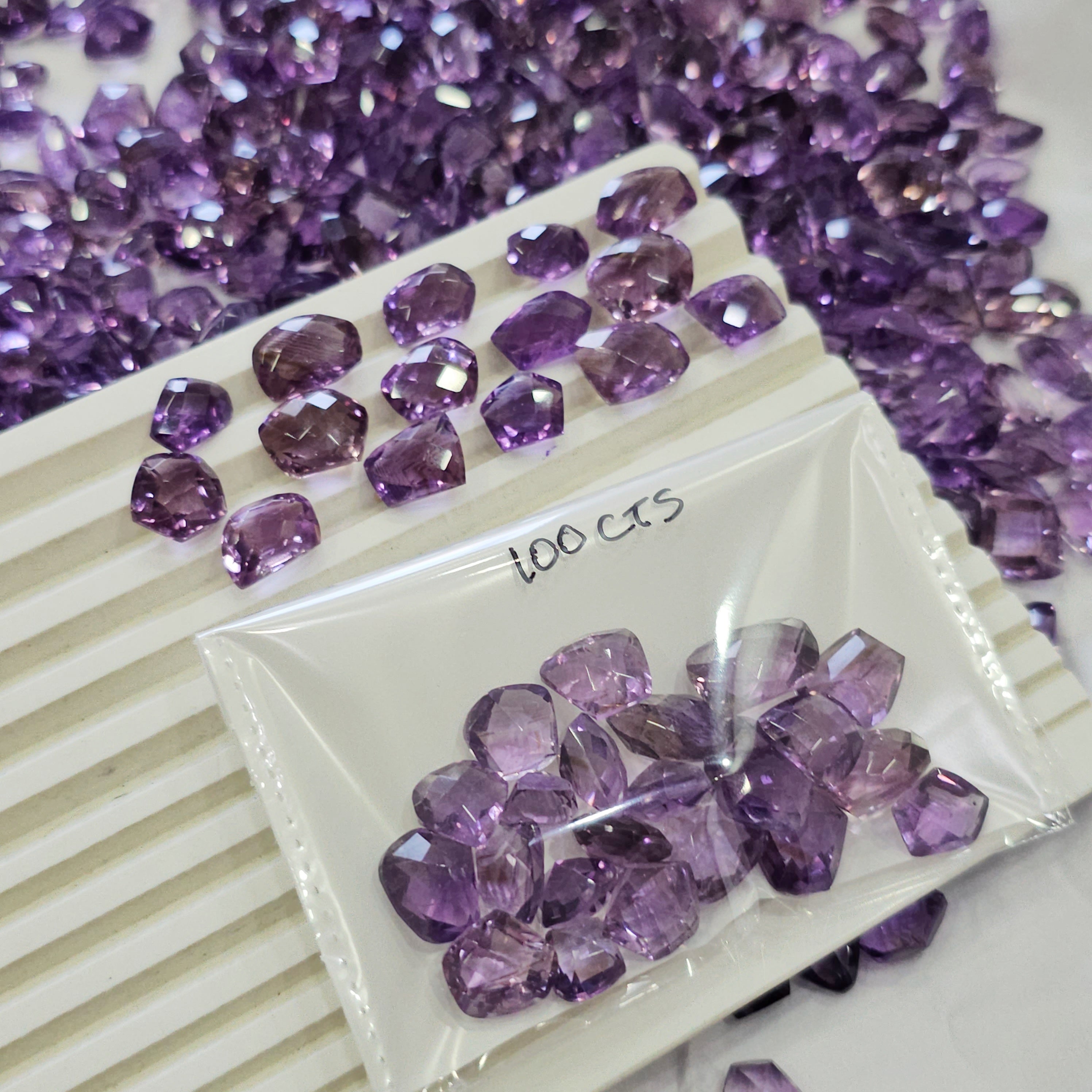 100 Carats of Fancy Amethyst/Ametrine Cuts Mix