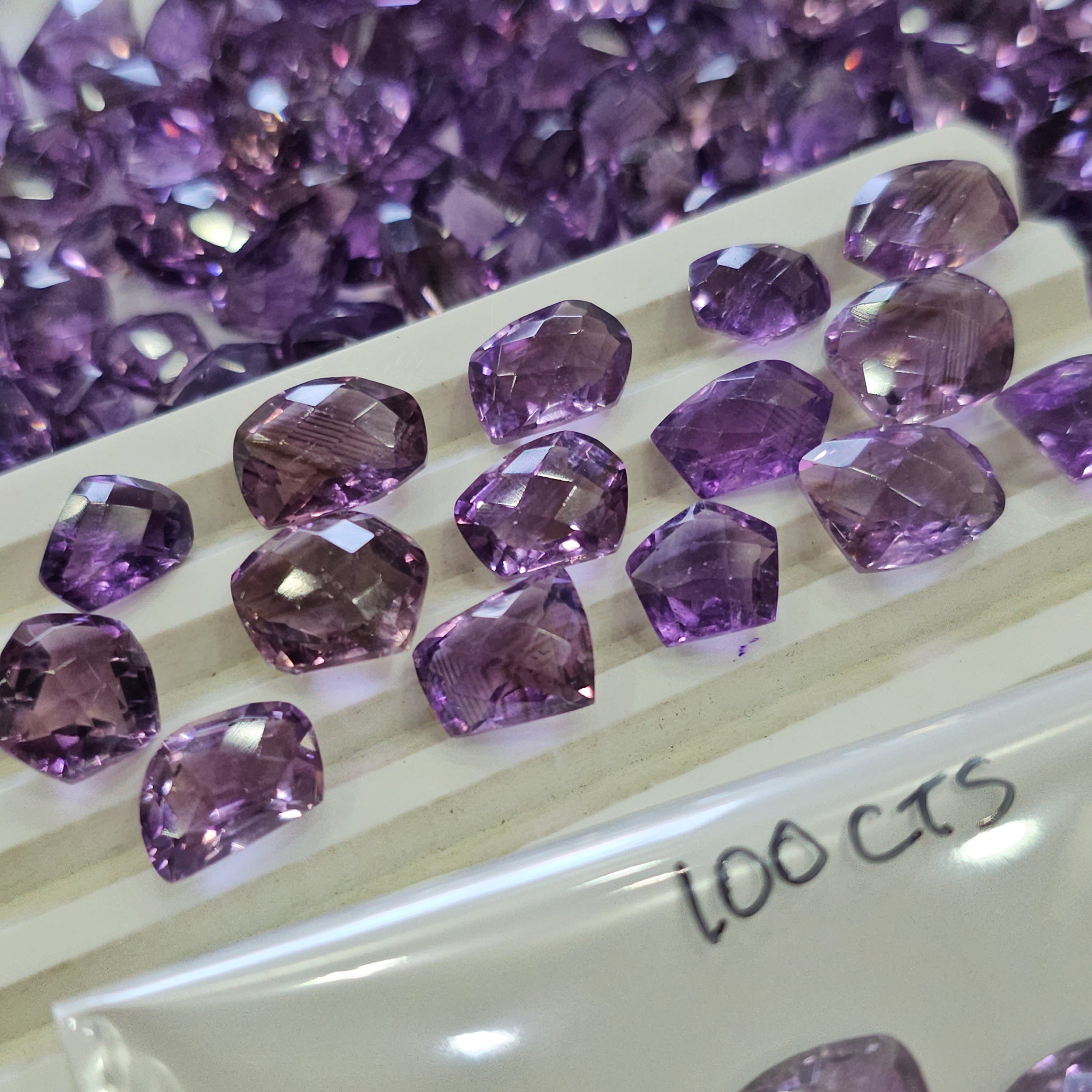 100 Carats of Fancy Amethyst/Ametrine Cuts Mix