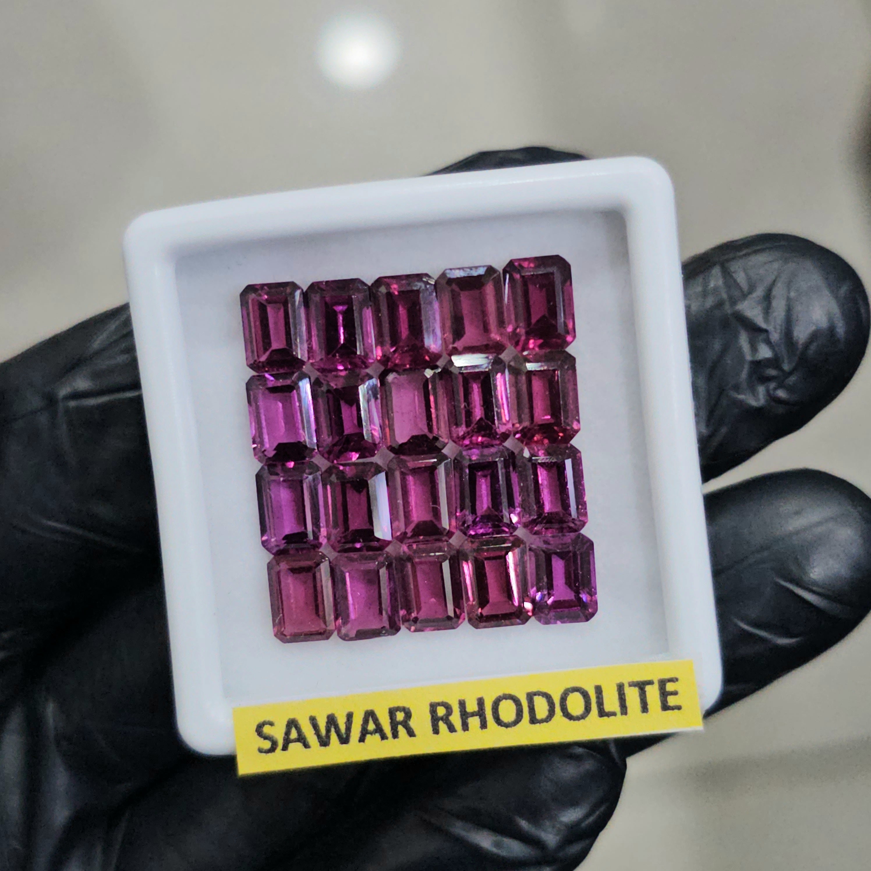 20 Pcs Natural Sawar Garnet Faceted | Shape: Rectangle | Size: 5x4mm