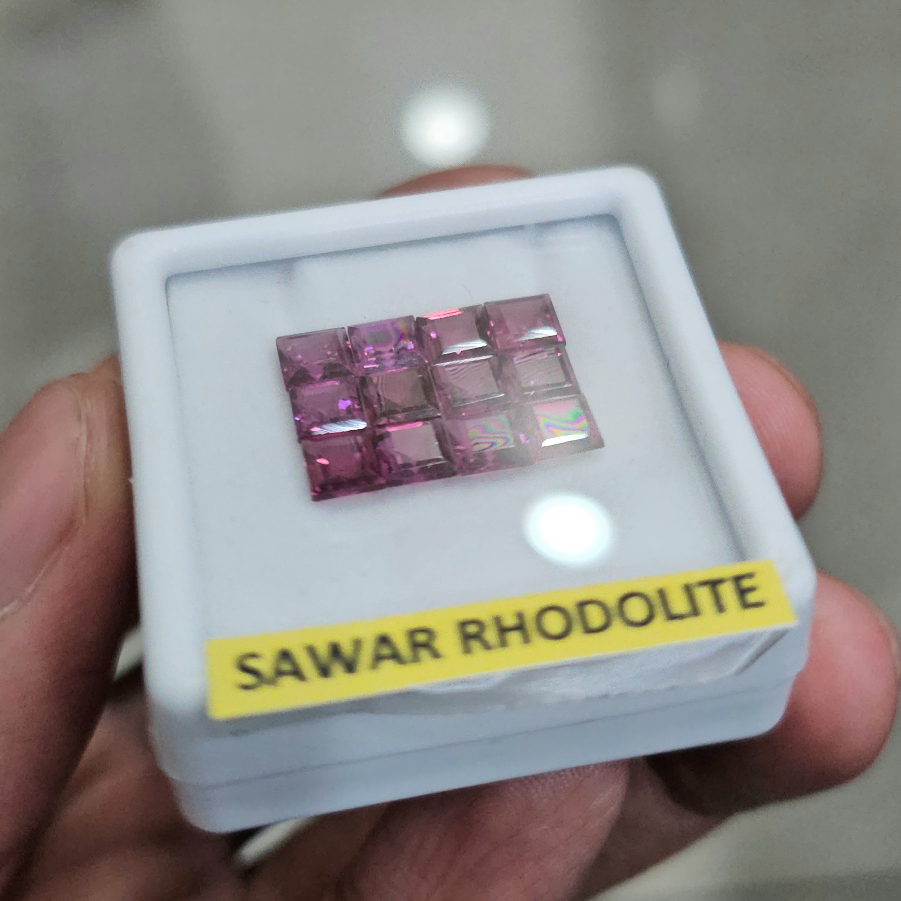 12 Pcs Natural Sawar Garnet Faceted | Shape: Square | Size: 5mm