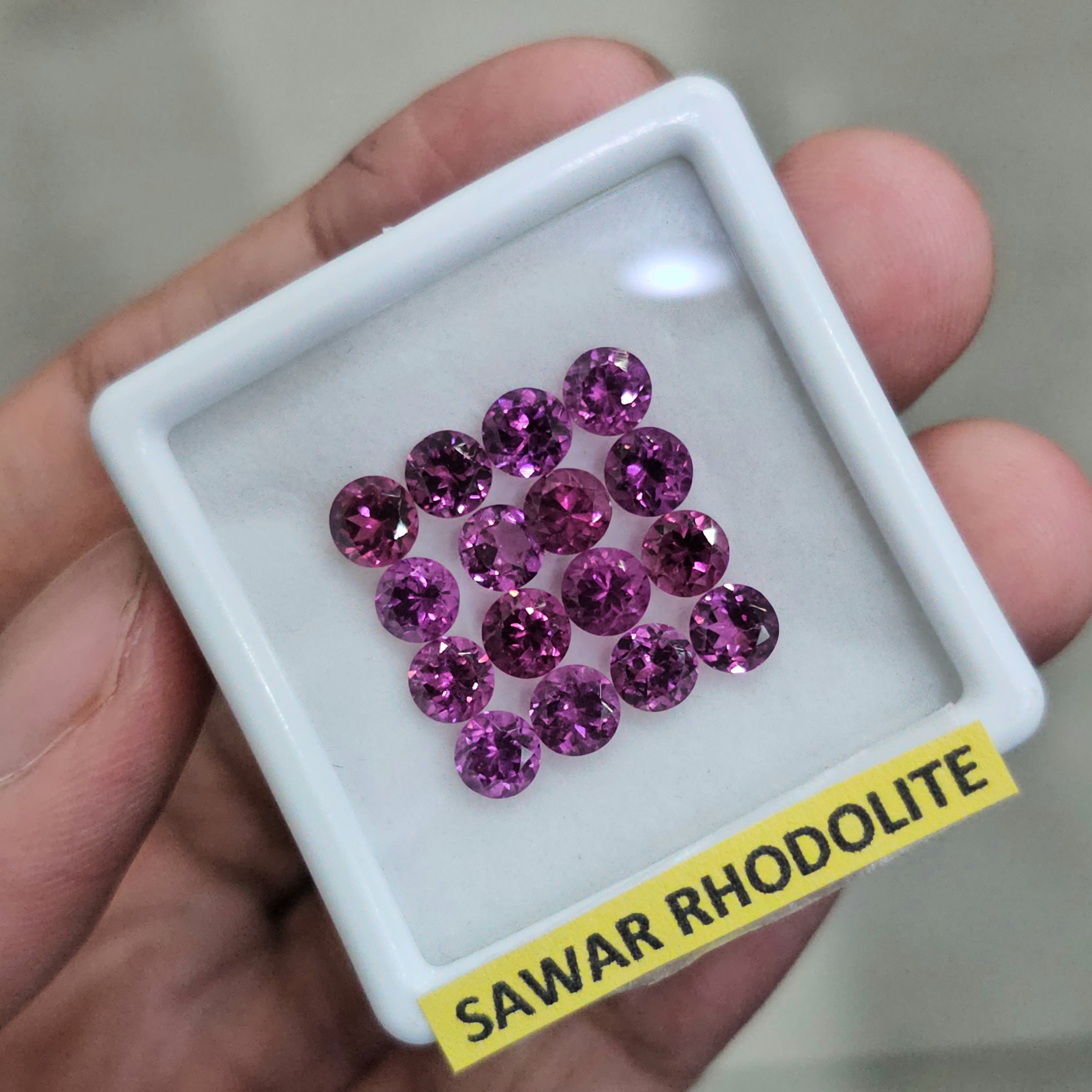 16 Pcs Natural Sawar Garnet Faceted | Shape: Round | Size: 5mm