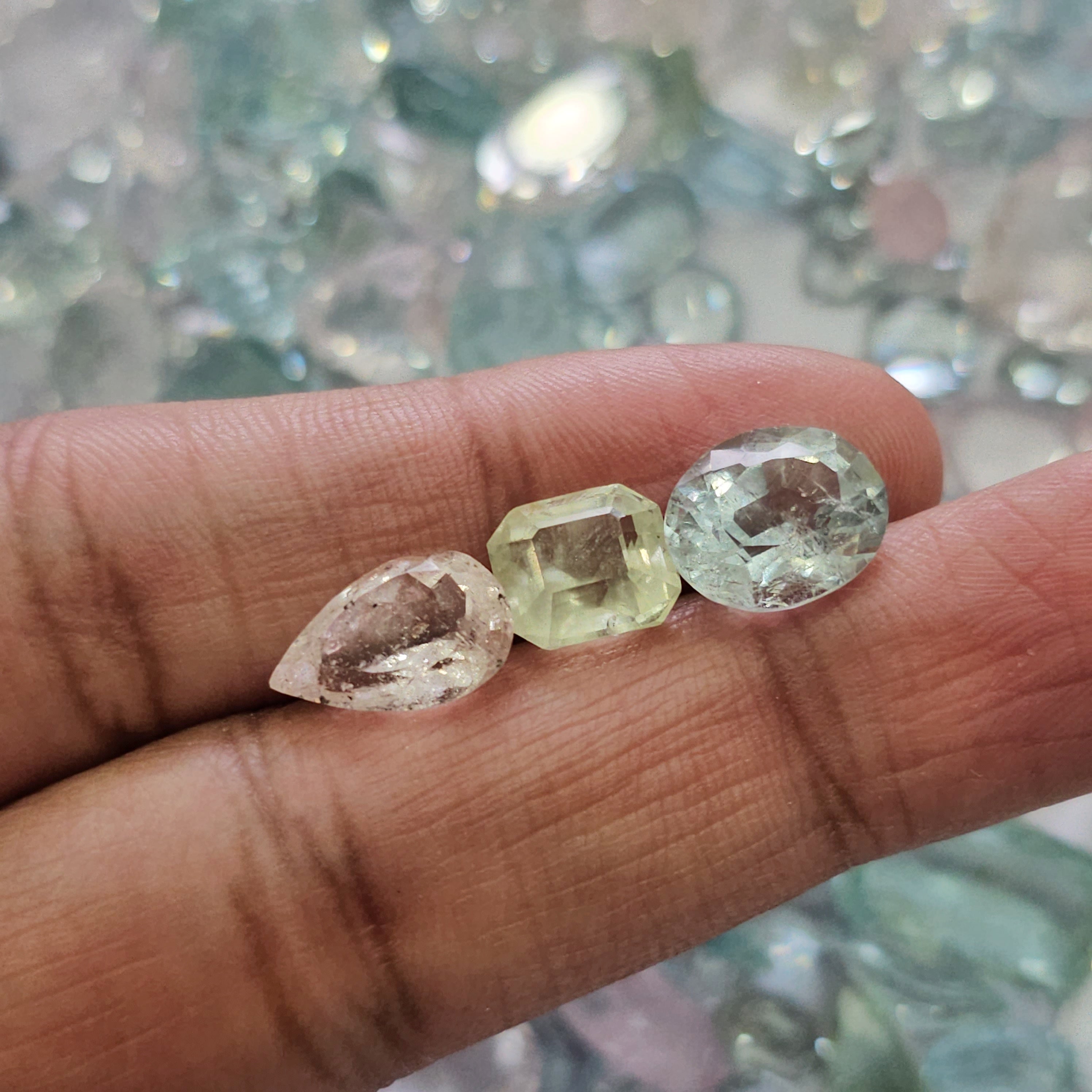100 Carat of Mix beryls | Morganite, Aquamarine and more | 6-20mm | 25-30Pcs