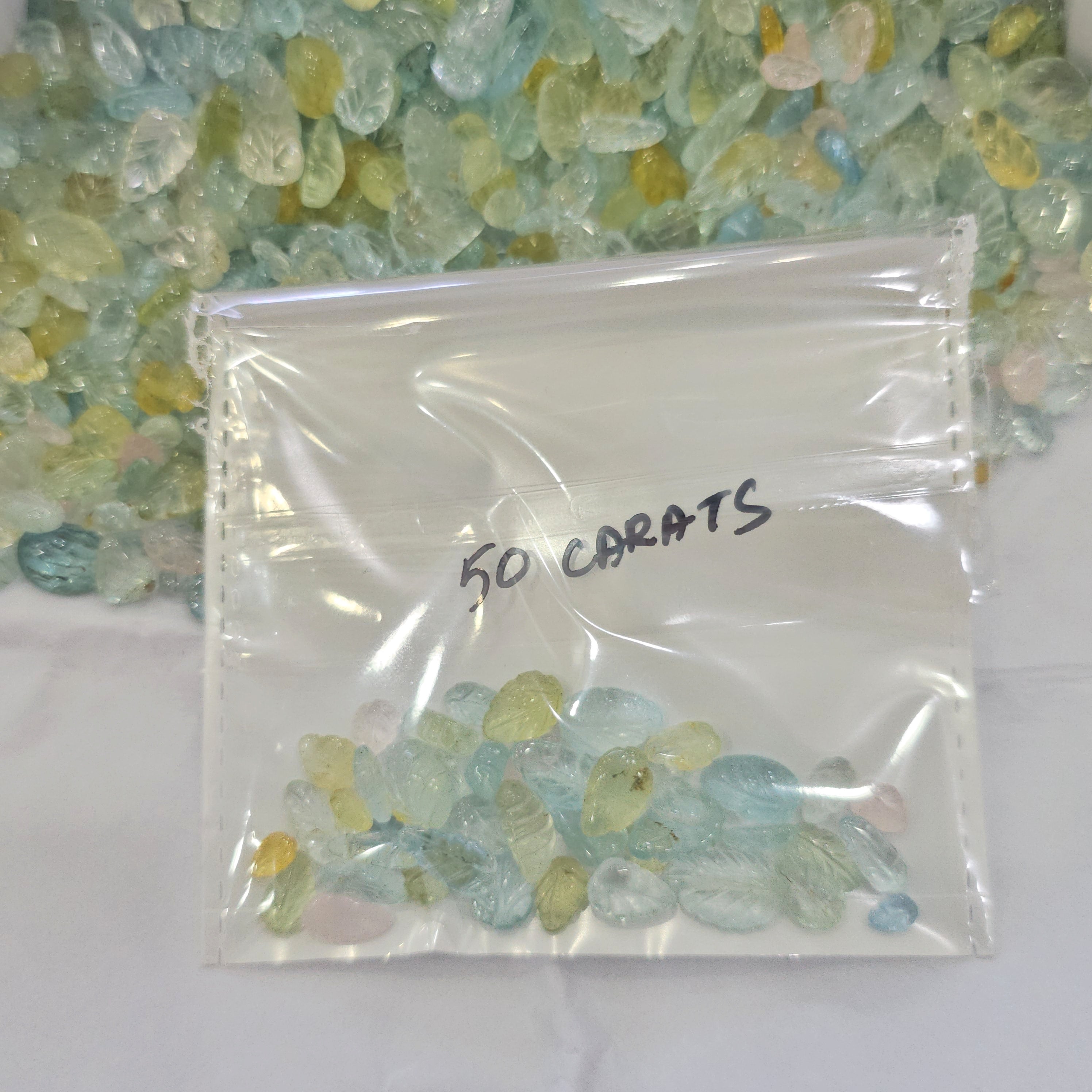 50 Carats Mix Beryls | 40 to 50pcs | 4mm to 10mm - The LabradoriteKing