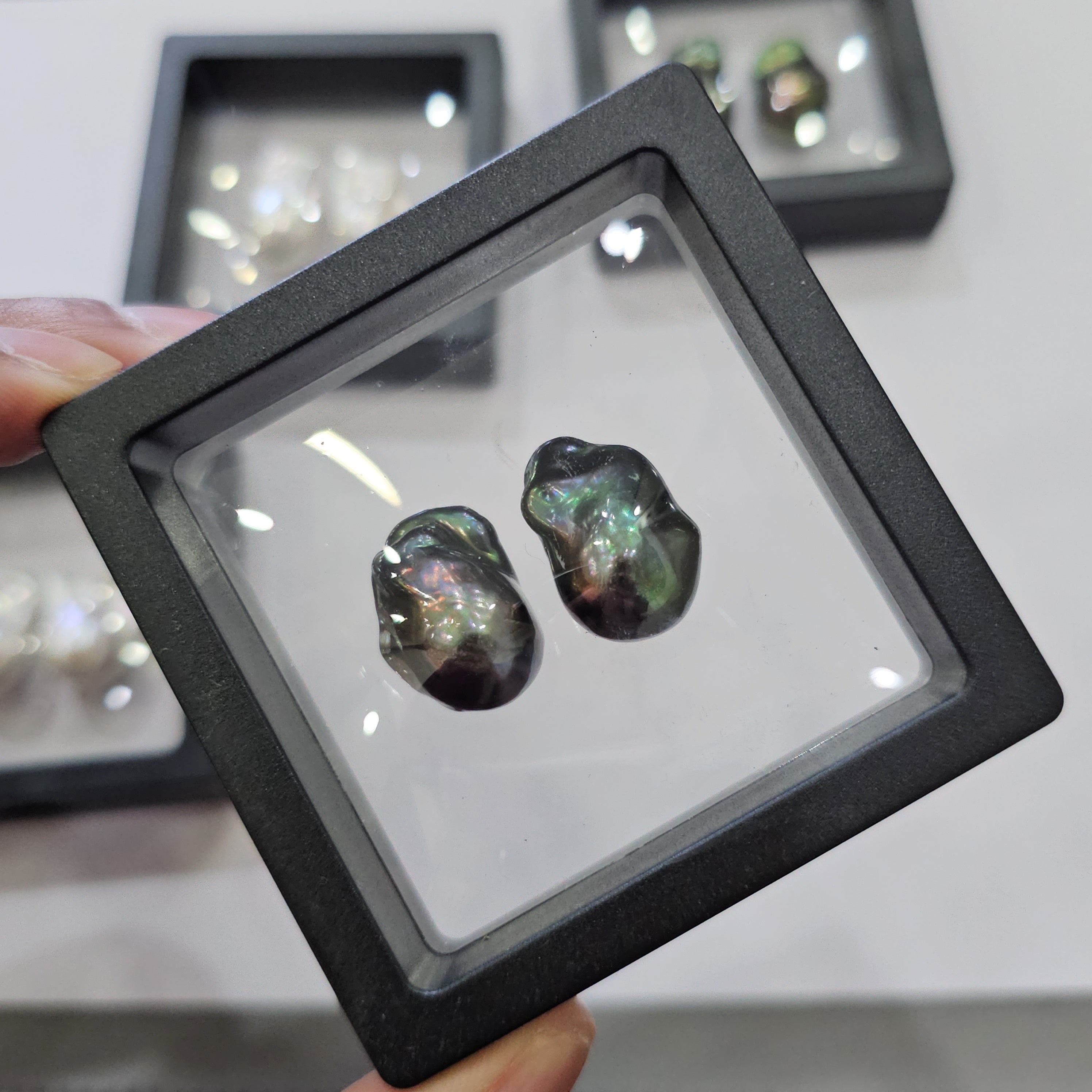 Baroque Freshwater Pearl Pair – Natural Irregular Shape | High Lustre - The LabradoriteKing