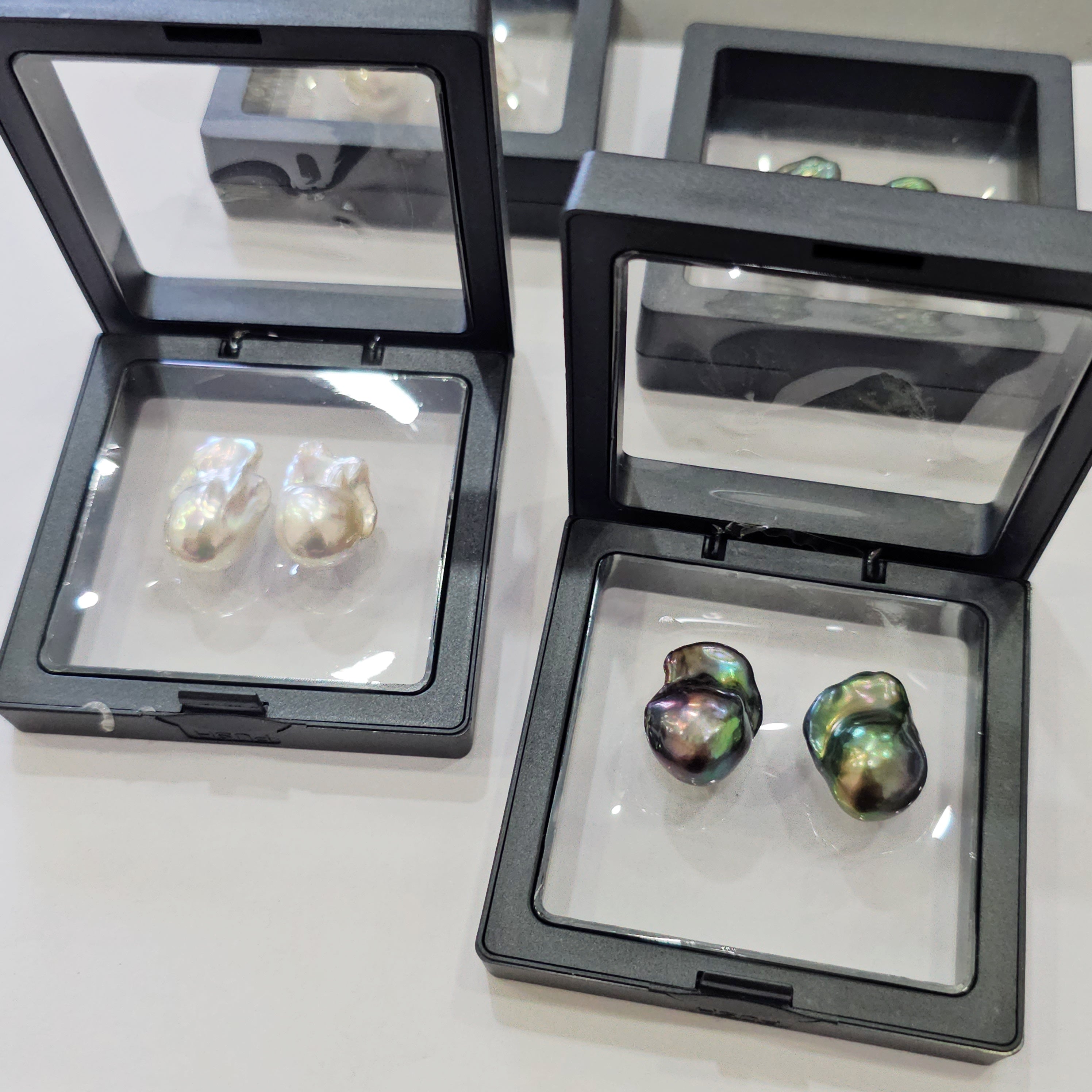 Baroque Freshwater Pearl Pair – Natural Irregular Shape | High Lustre - The LabradoriteKing