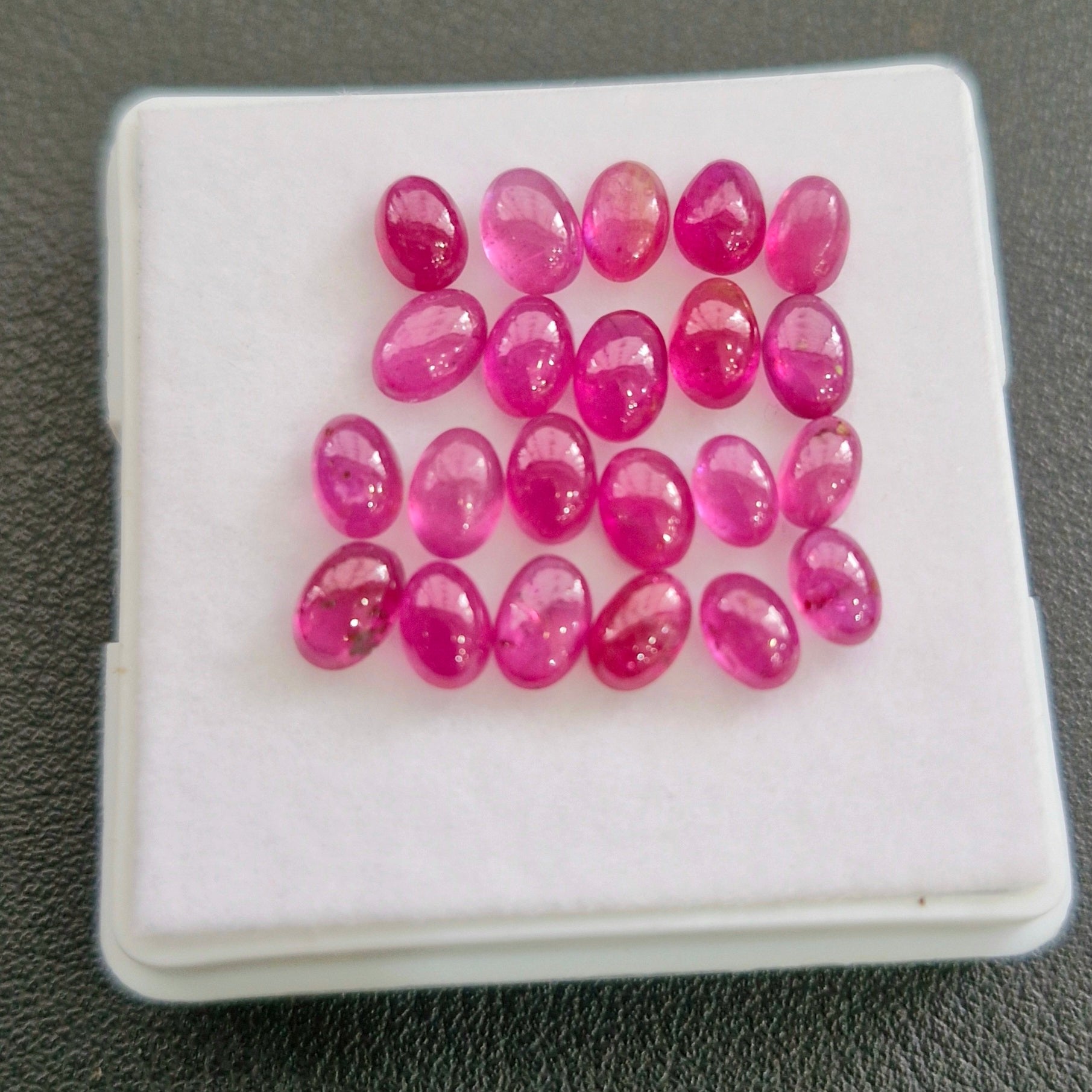 22Pcs Natural Clearance Ruby Cabochons | Mix Shape | Size:5-6mm - The LabradoriteKing