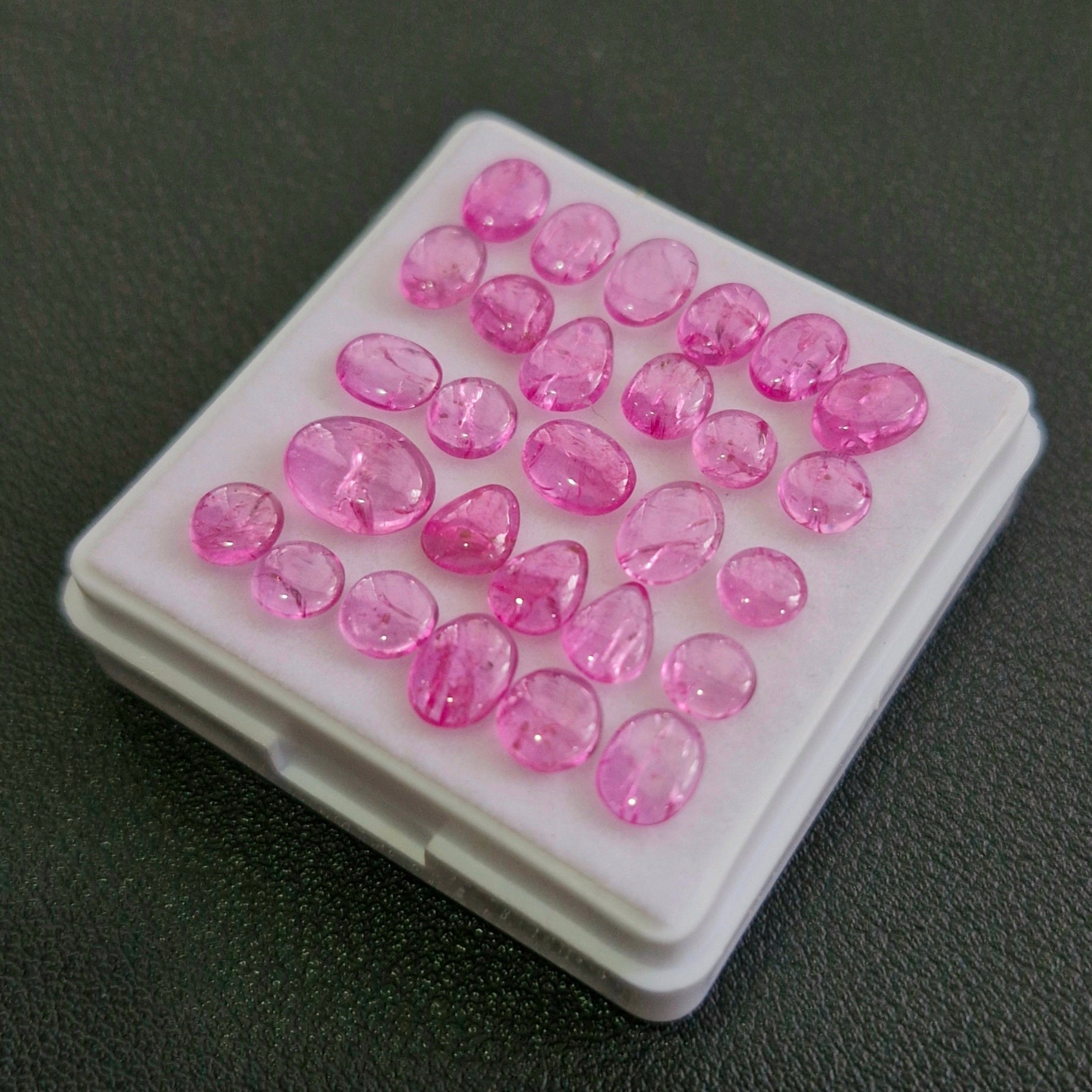 28Pcs Natural Clearance Ruby Cabochons | Mix Shape | Size:4-9mm - The LabradoriteKing