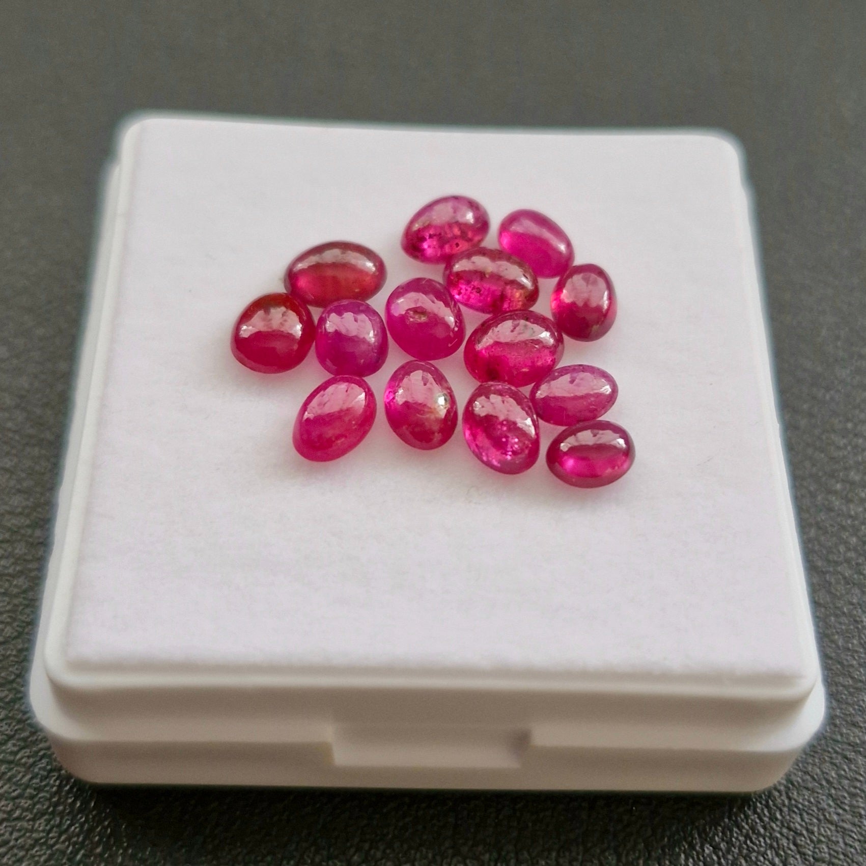 14Pcs Natural Clearance Ruby Cabochons | Mix Shape | Size:4-9mm - The LabradoriteKing
