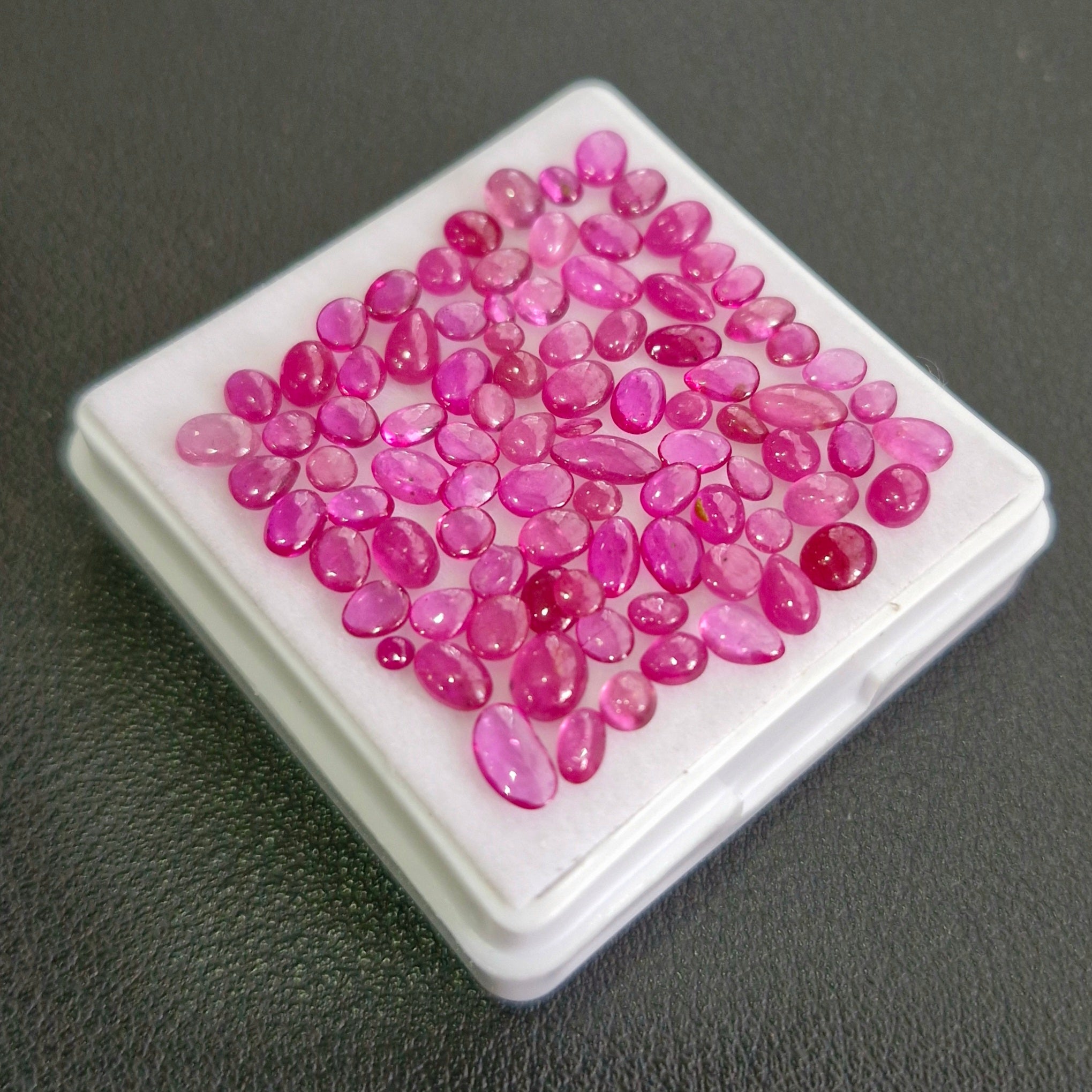 16cts Natural Clearance Ruby Cabochons | Mix Shape | Size:2-5mm - The LabradoriteKing