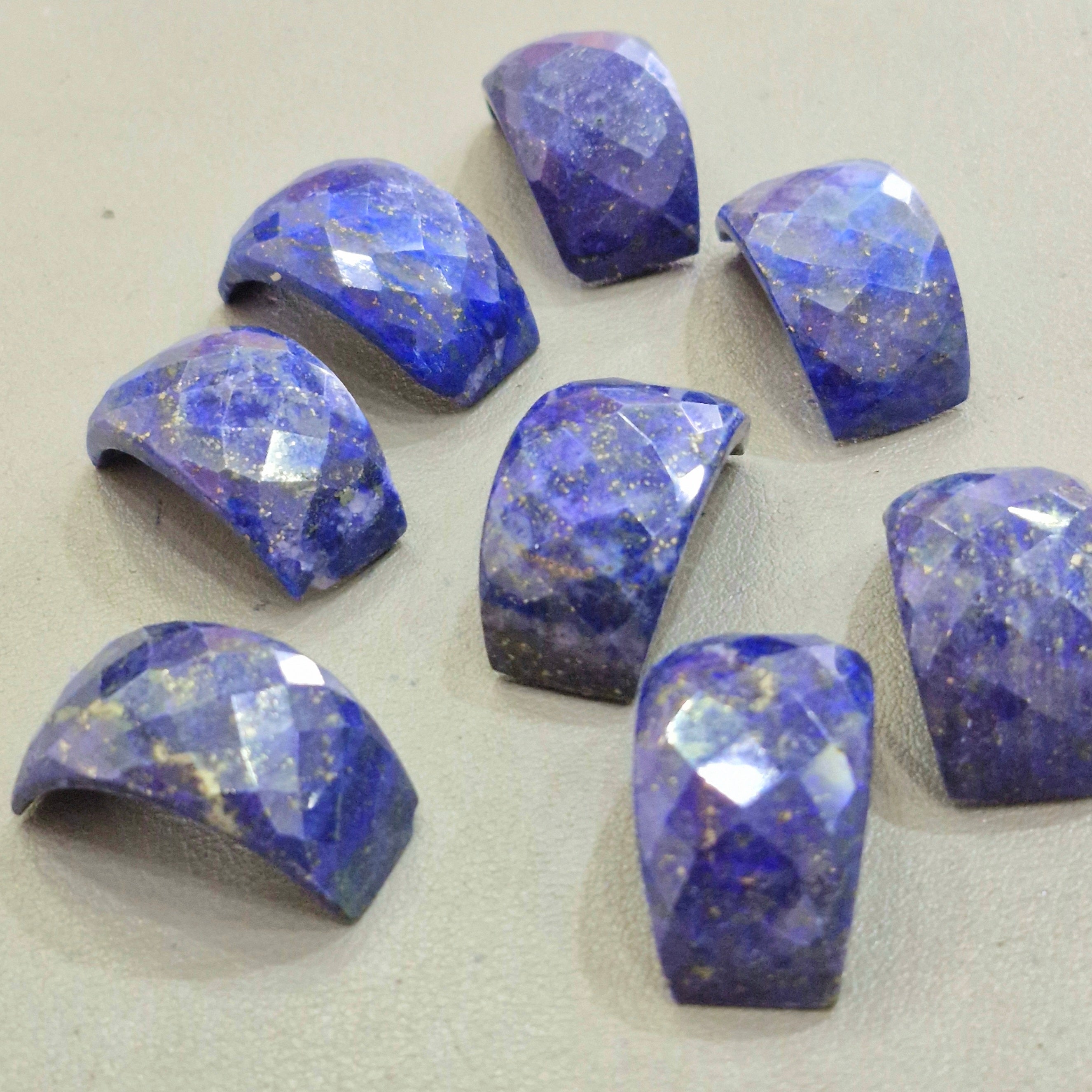 Natural Lapis Lazuli Bridge Rose cut Gemstone | Size 32x17mm