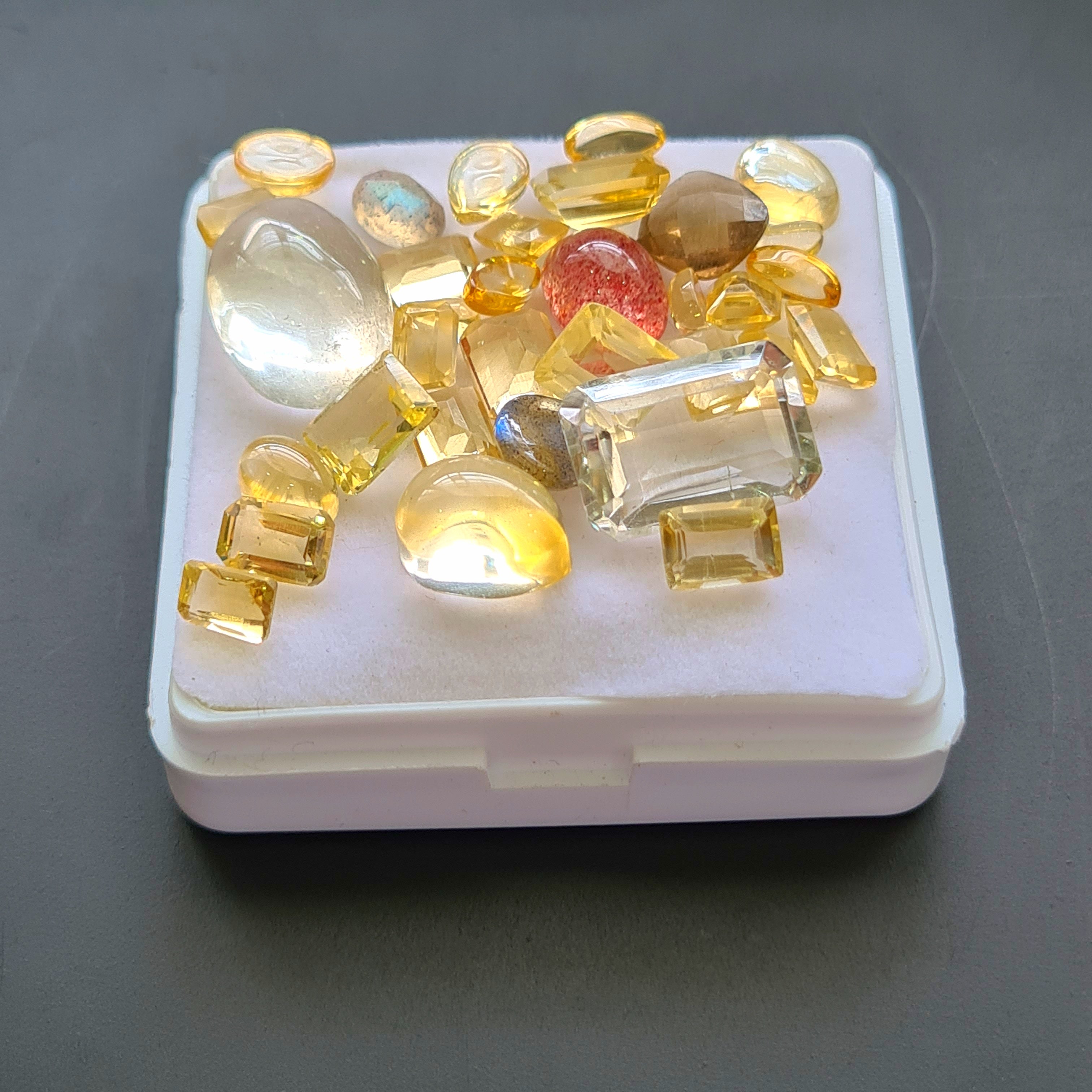 33Pcs Of Natural Mix Gemstone Lot | Size 5-15mm
