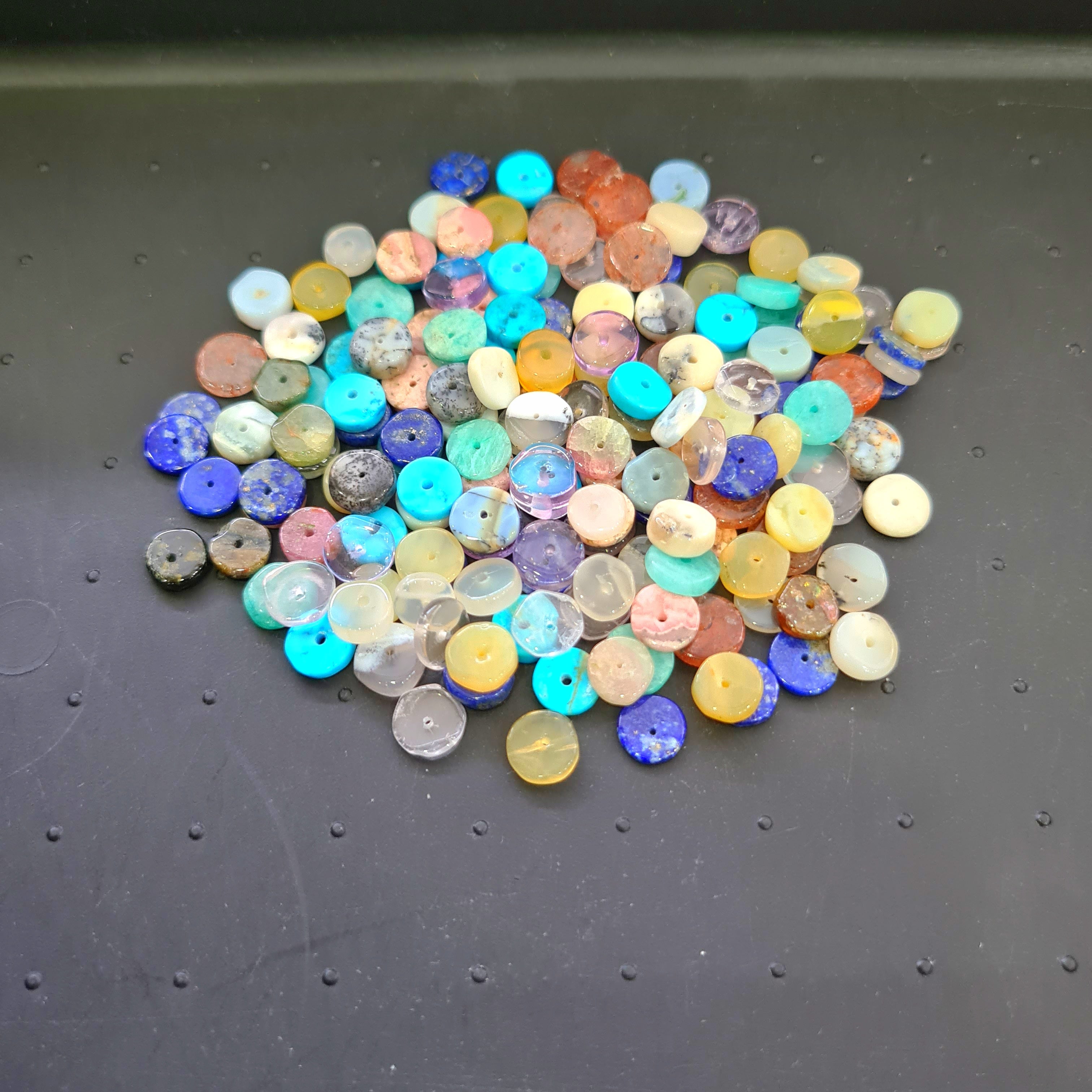 Natural Mix Gemstone Beads Lot | Size: 6-7mm