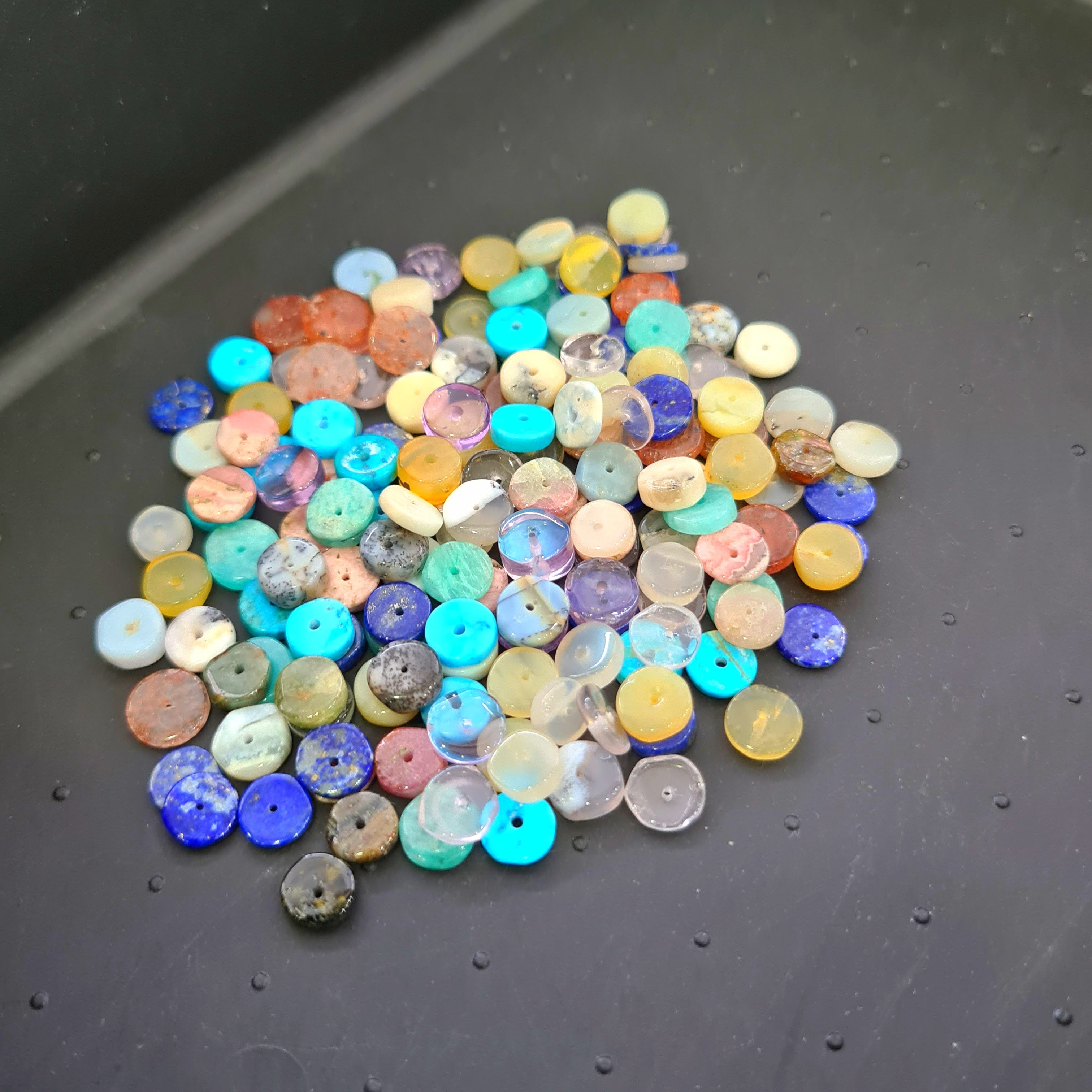 Natural Mix Gemstone Beads Lot | Size: 6-7mm