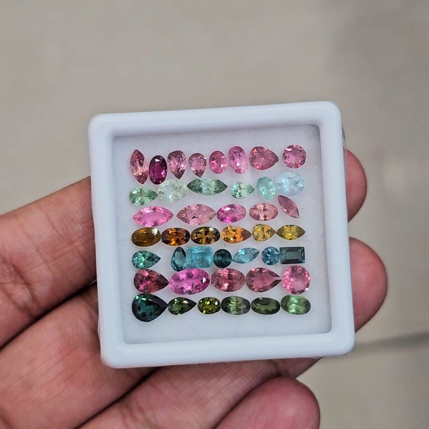 43 Pcs Natural Multi Tourmaline Faceted | Mix | Size: 3-7mm