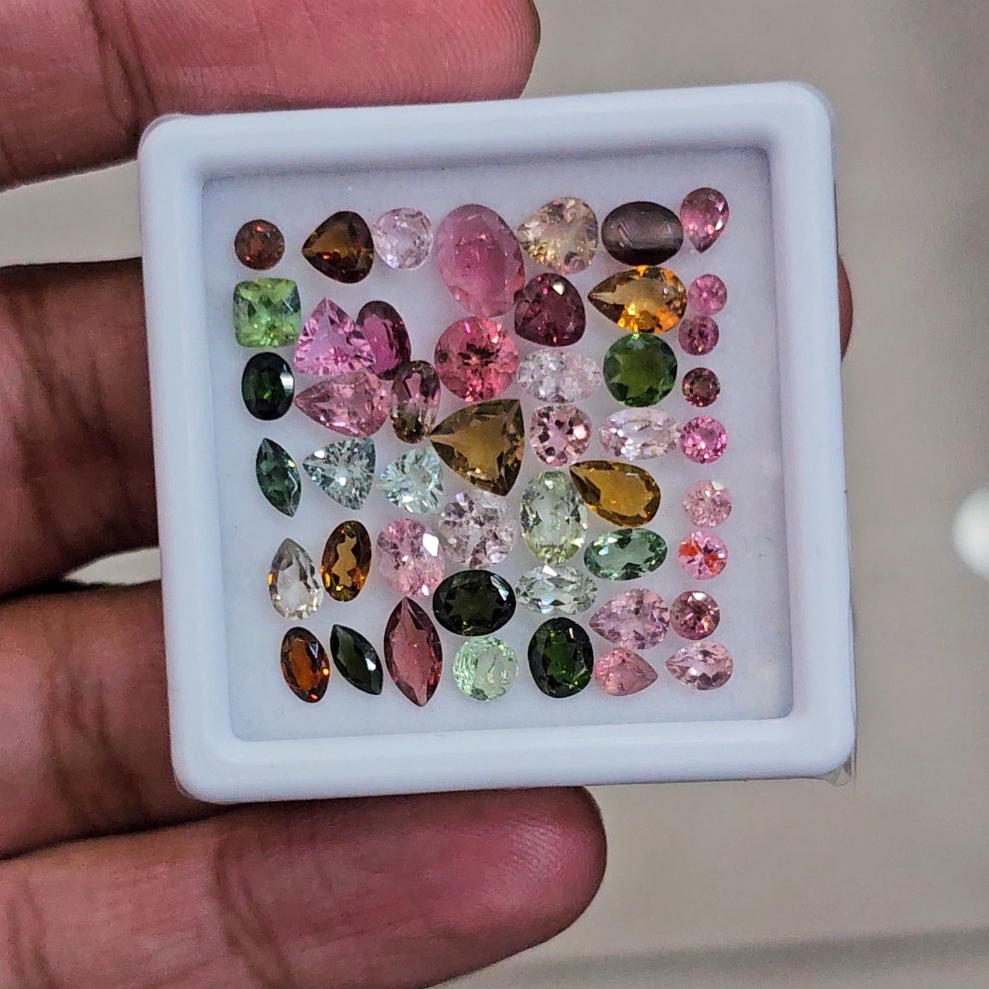 48 Pcs Natural Multi Tourmaline Faceted | Mix | Size: 3-7mm