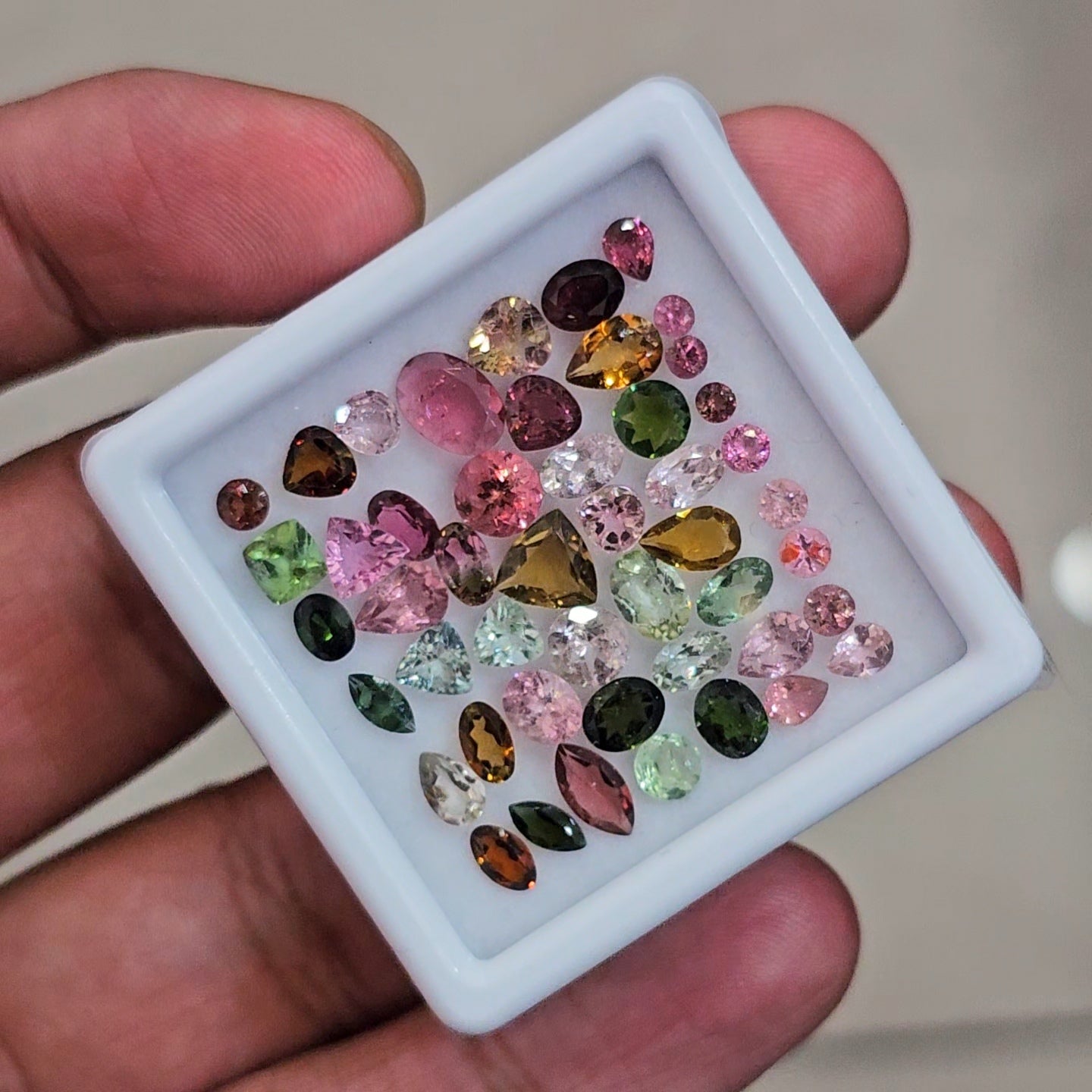 48 Pcs Natural Multi Tourmaline Faceted | Mix | Size: 3-7mm