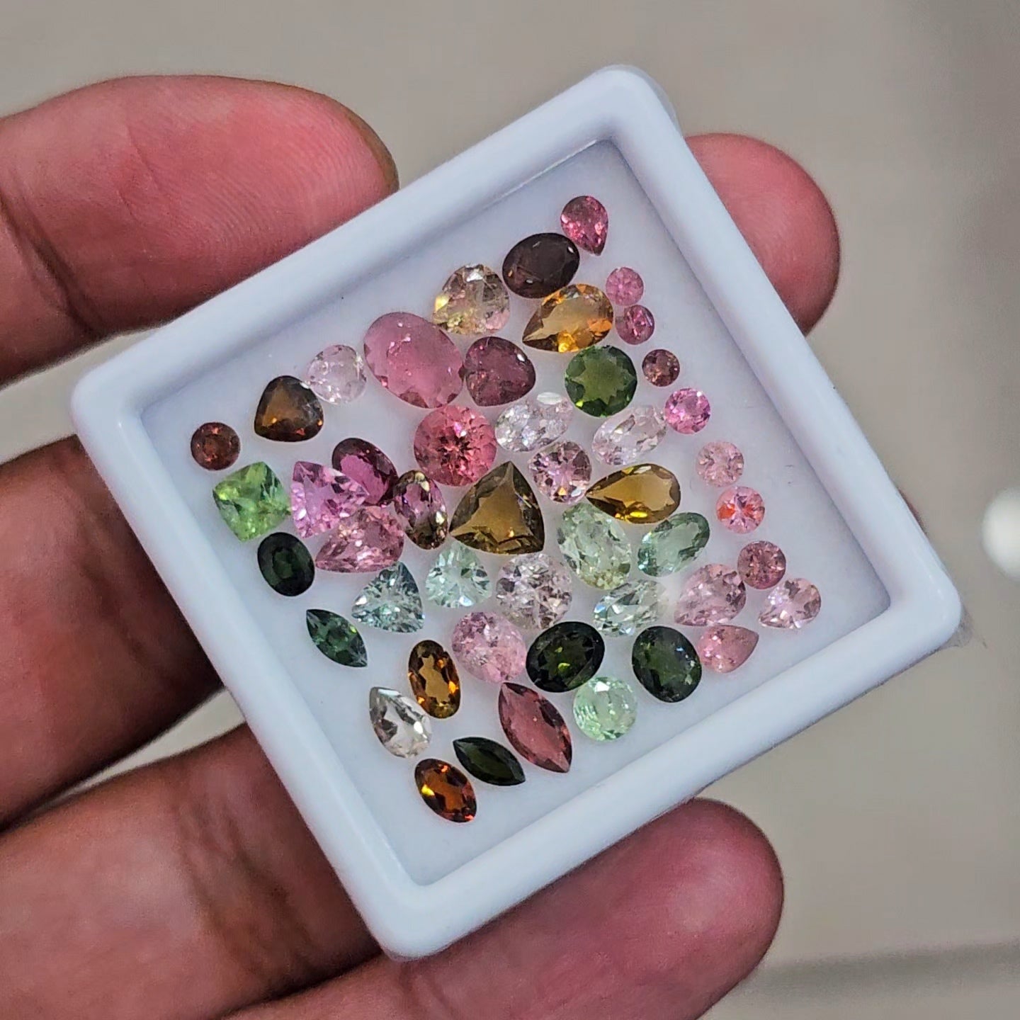 48 Pcs Natural Multi Tourmaline Faceted | Mix | Size: 3-7mm