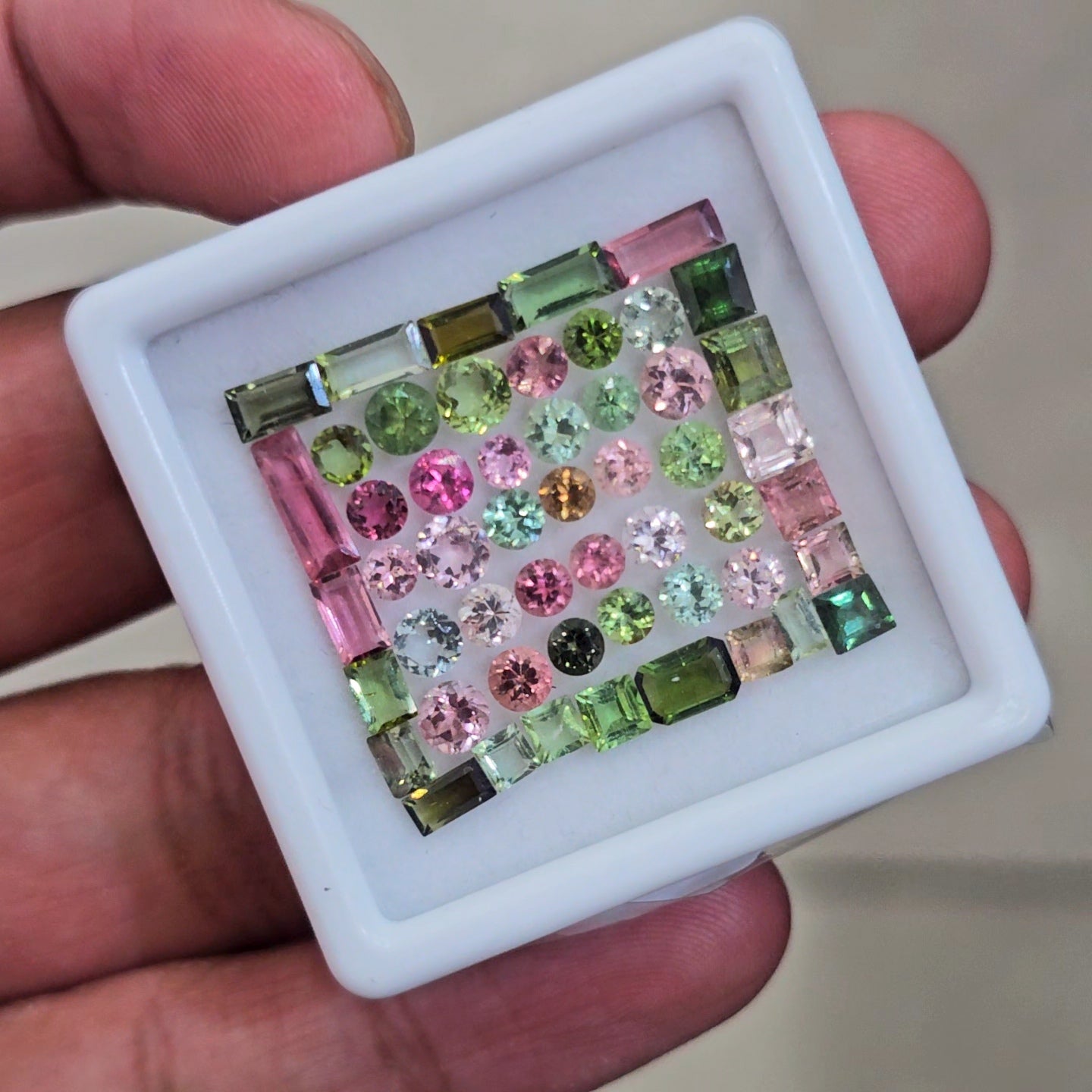 52 Pcs Natural Multi Tourmaline Faceted | Mix | Size:3-8mm