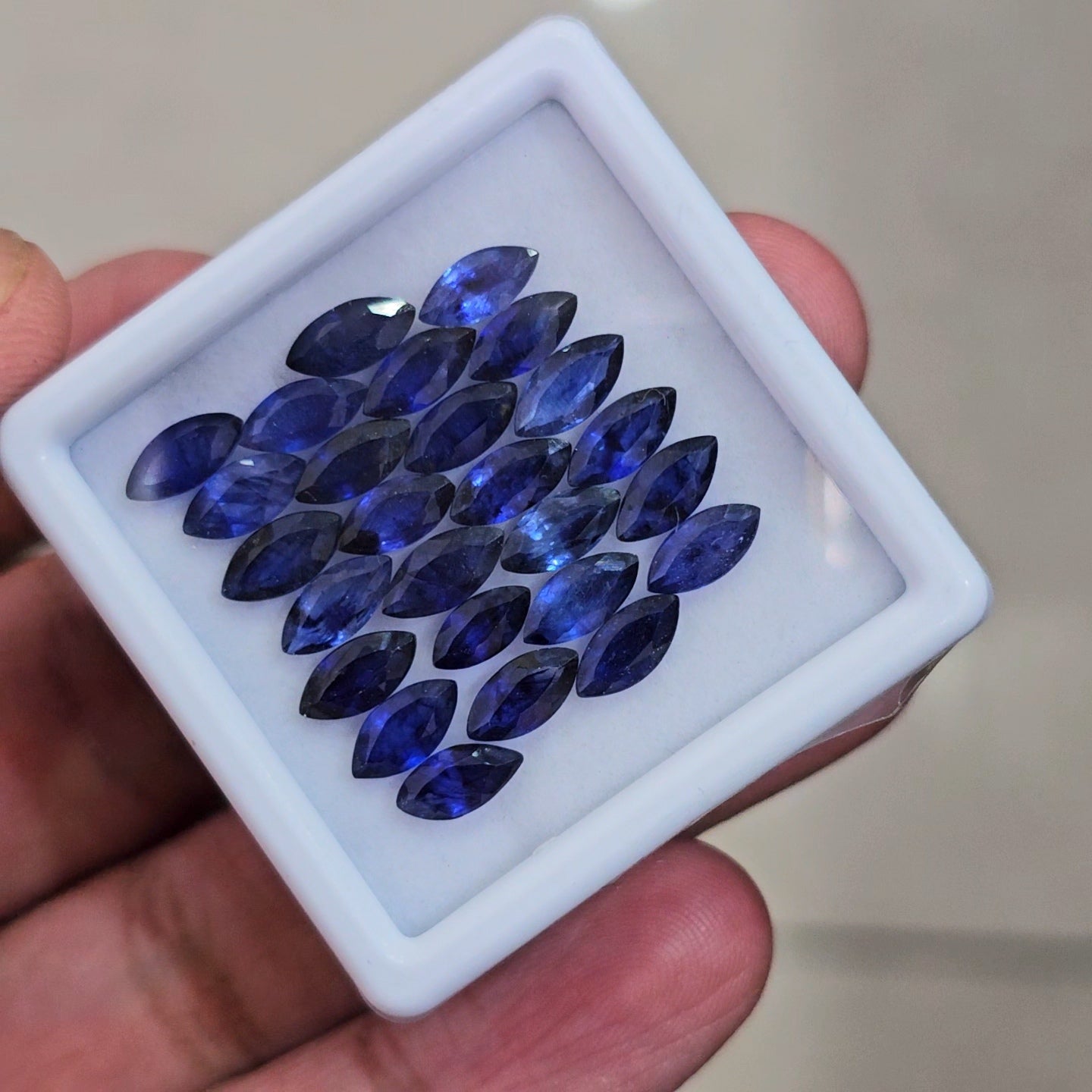 26 Pcs of Natural Blue Sapphire Faceted | Marquise | Size: 8x4mm
