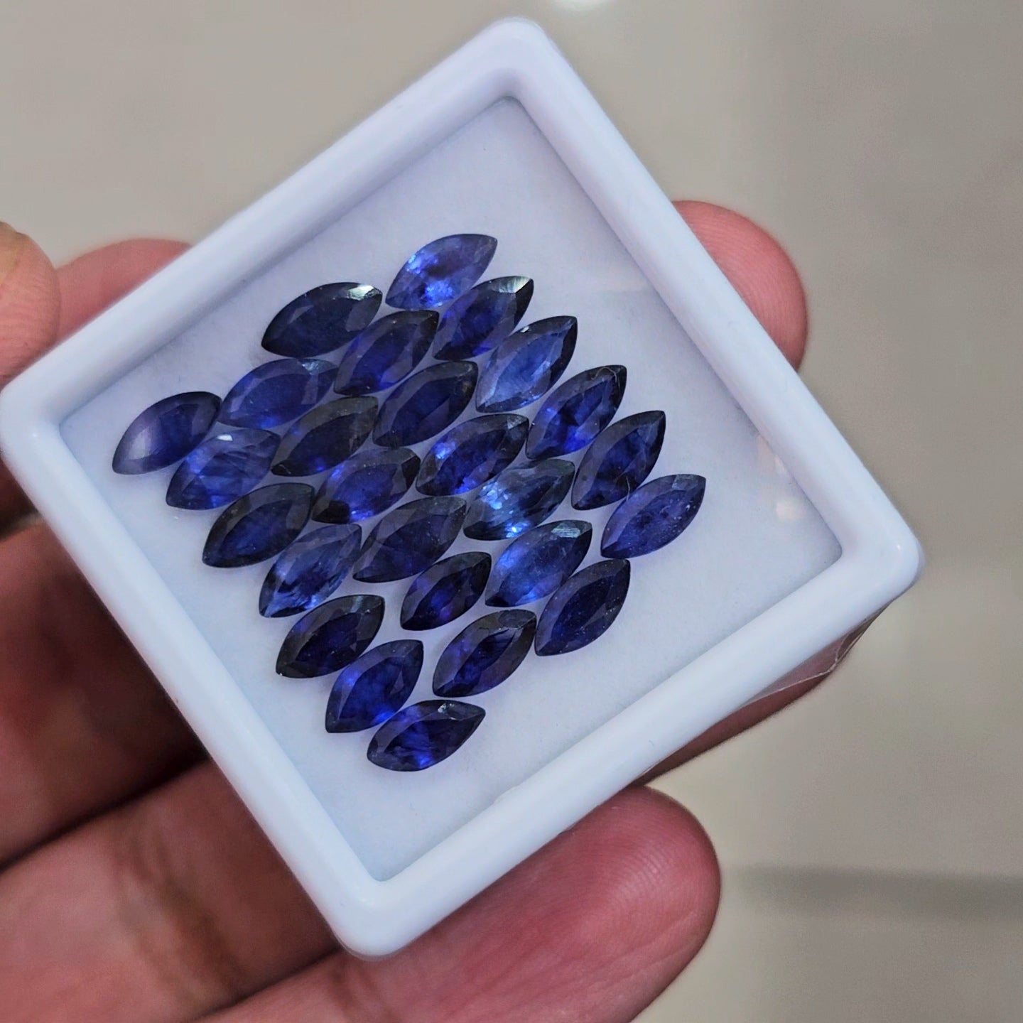 26 Pcs of Natural Blue Sapphire Faceted | Marquise | Size: 8x4mm