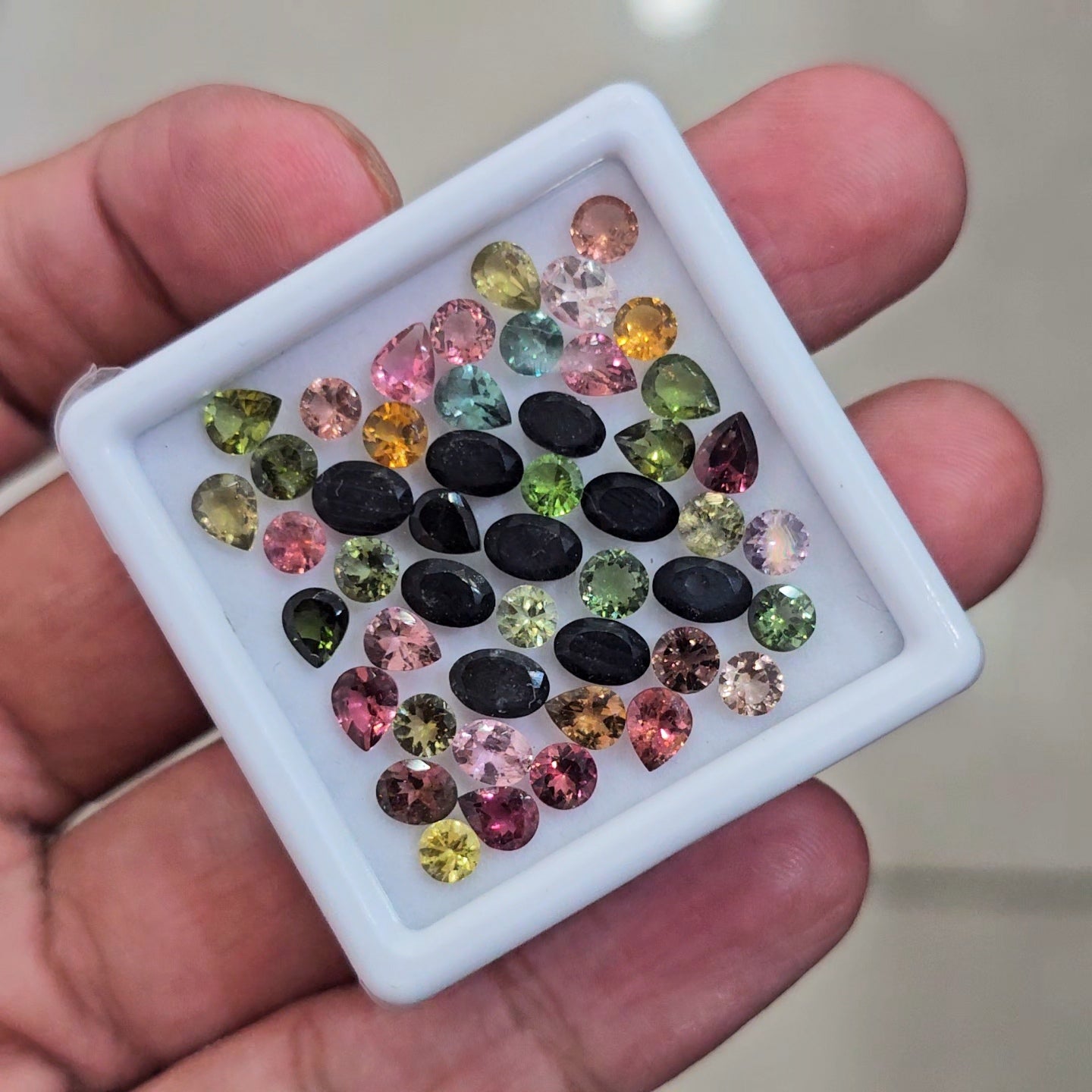 1 Box Of Natural Multi Tourmaline Faceted | Mix | Size:3-6mm