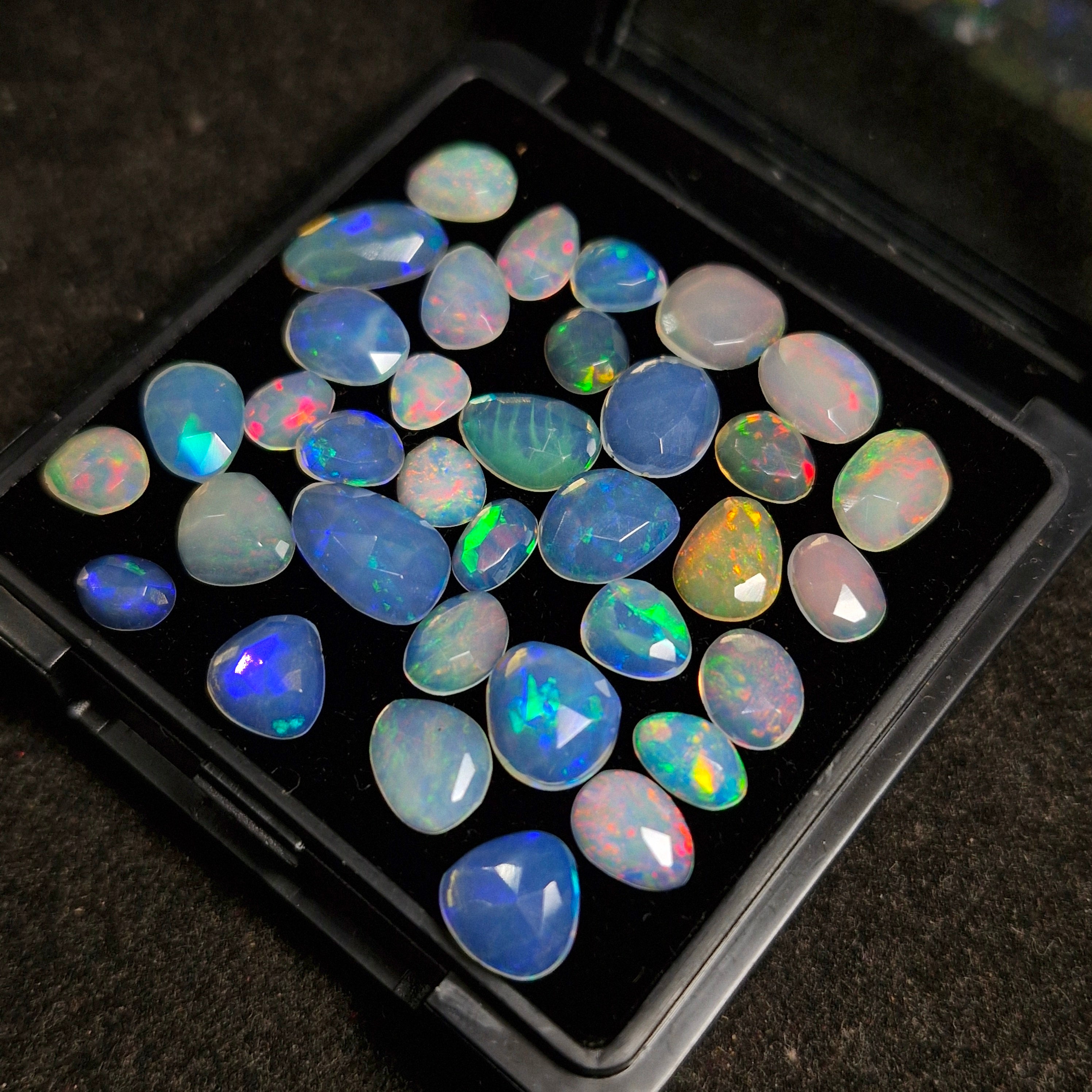 14.8cts Of Natural Ethiopian Opal Rose cut | Fancy | Size: 5-11mm | 35pc