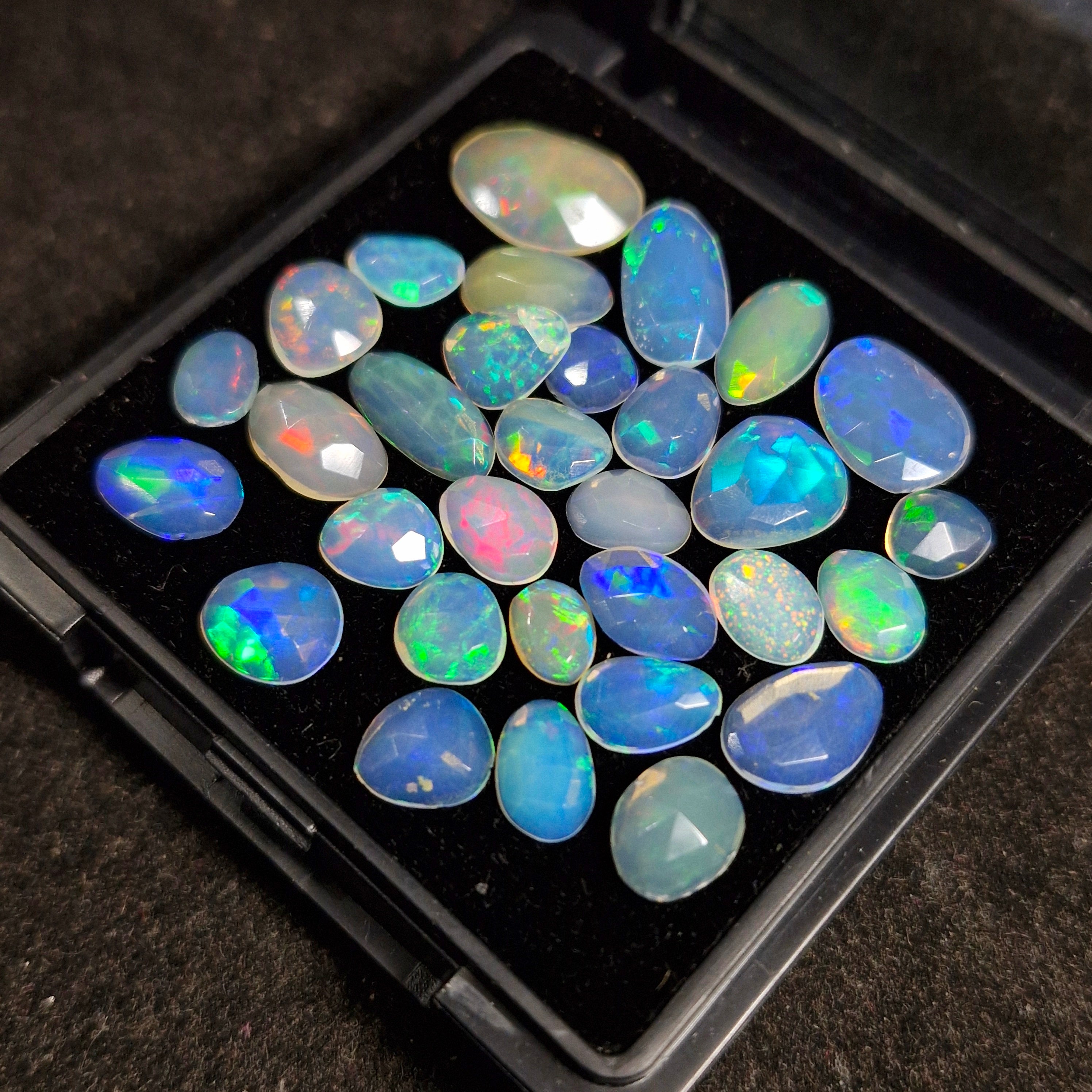 15cts Of Natural Ethiopian Opal Rose cut | Fancy | Size: 8-12mm | 31pc