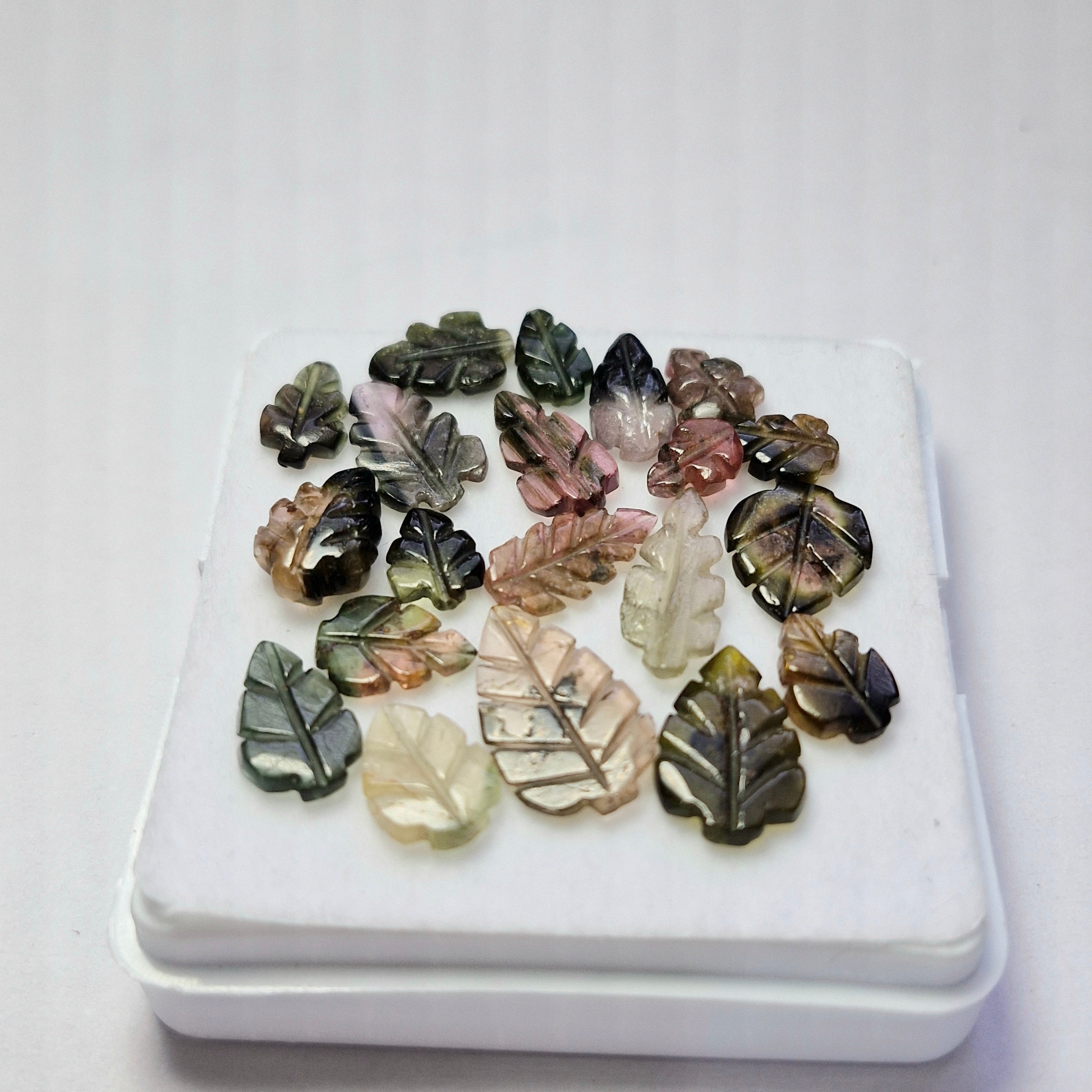 21.6cts Of Natural Tourmaline Leaf | Size: 7-16mm | 20pcs